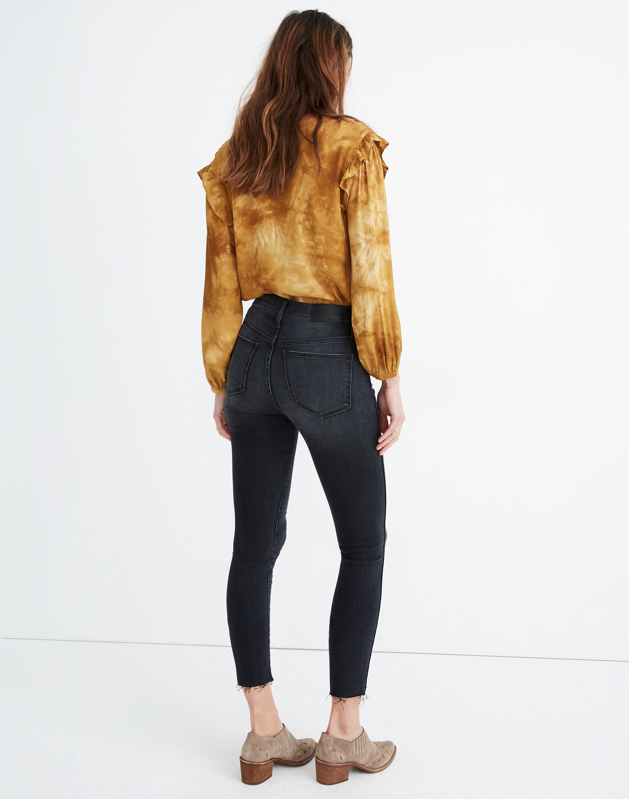 10" High-Rise Skinny Crop Jeans in Hartland Wash