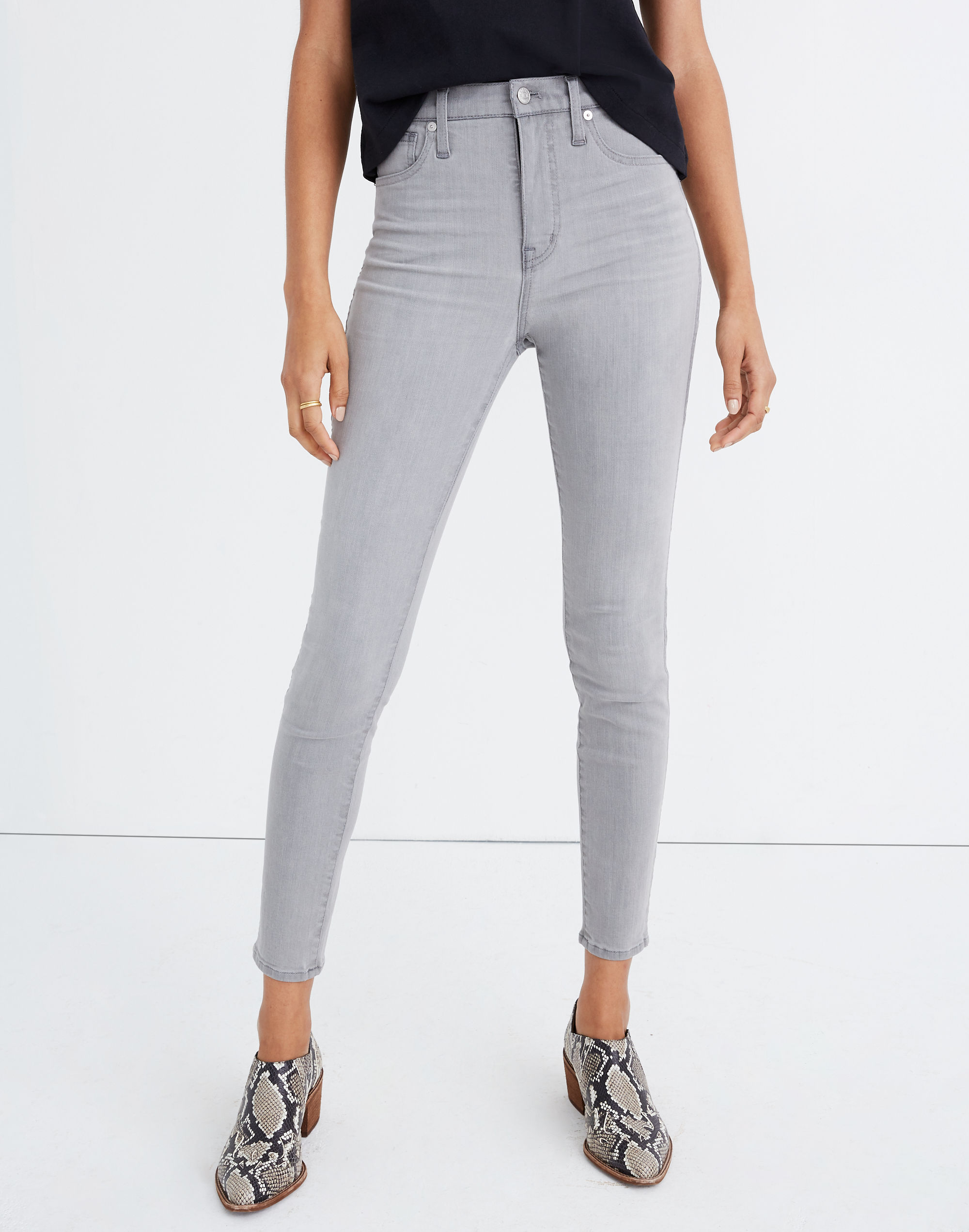 10" High-Rise Skinny Crop Jeans in Salem Wash