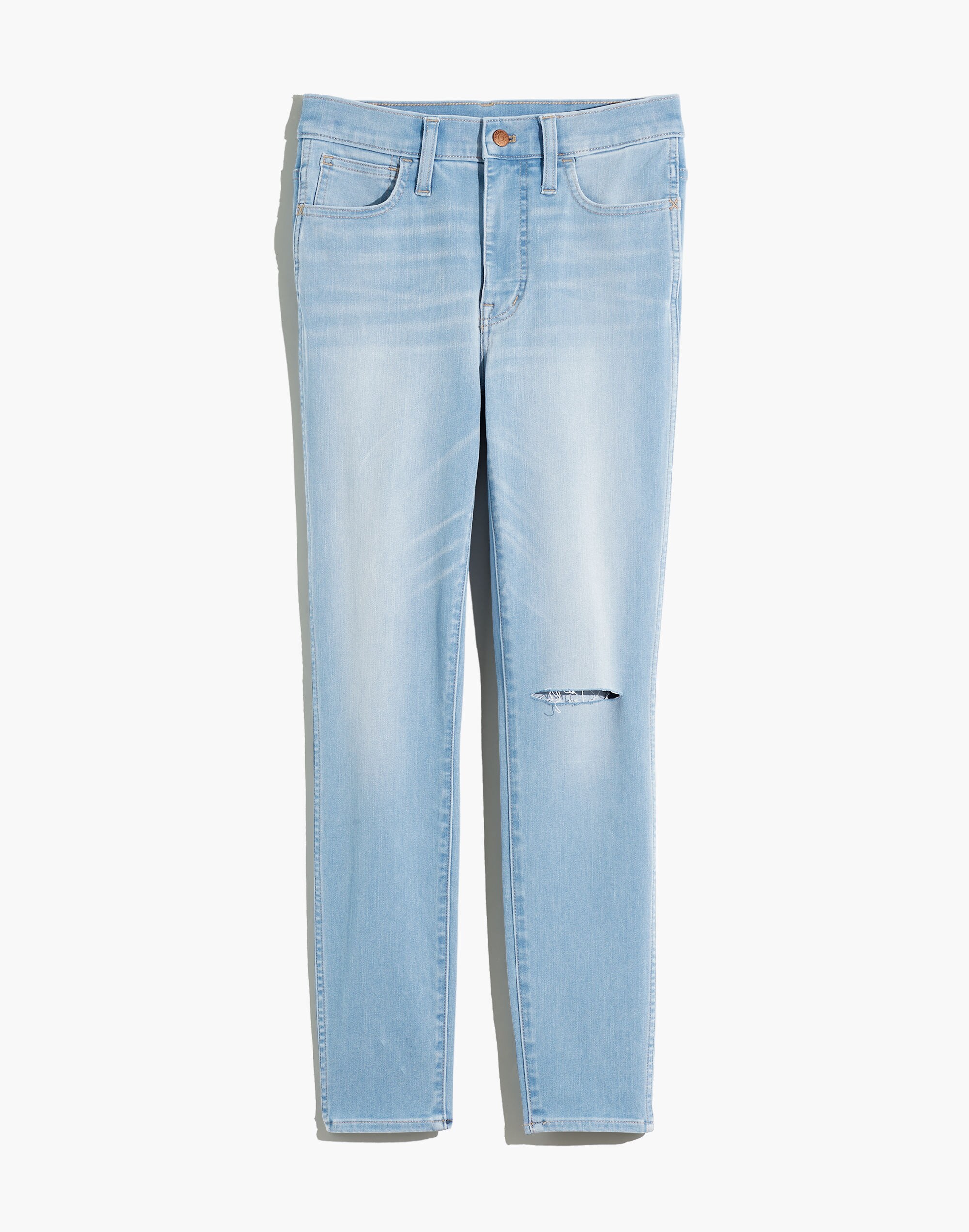 Tall 10" High-Rise Roadtripper Jeggings in Ashburn Wash: Knee-Slit Edition