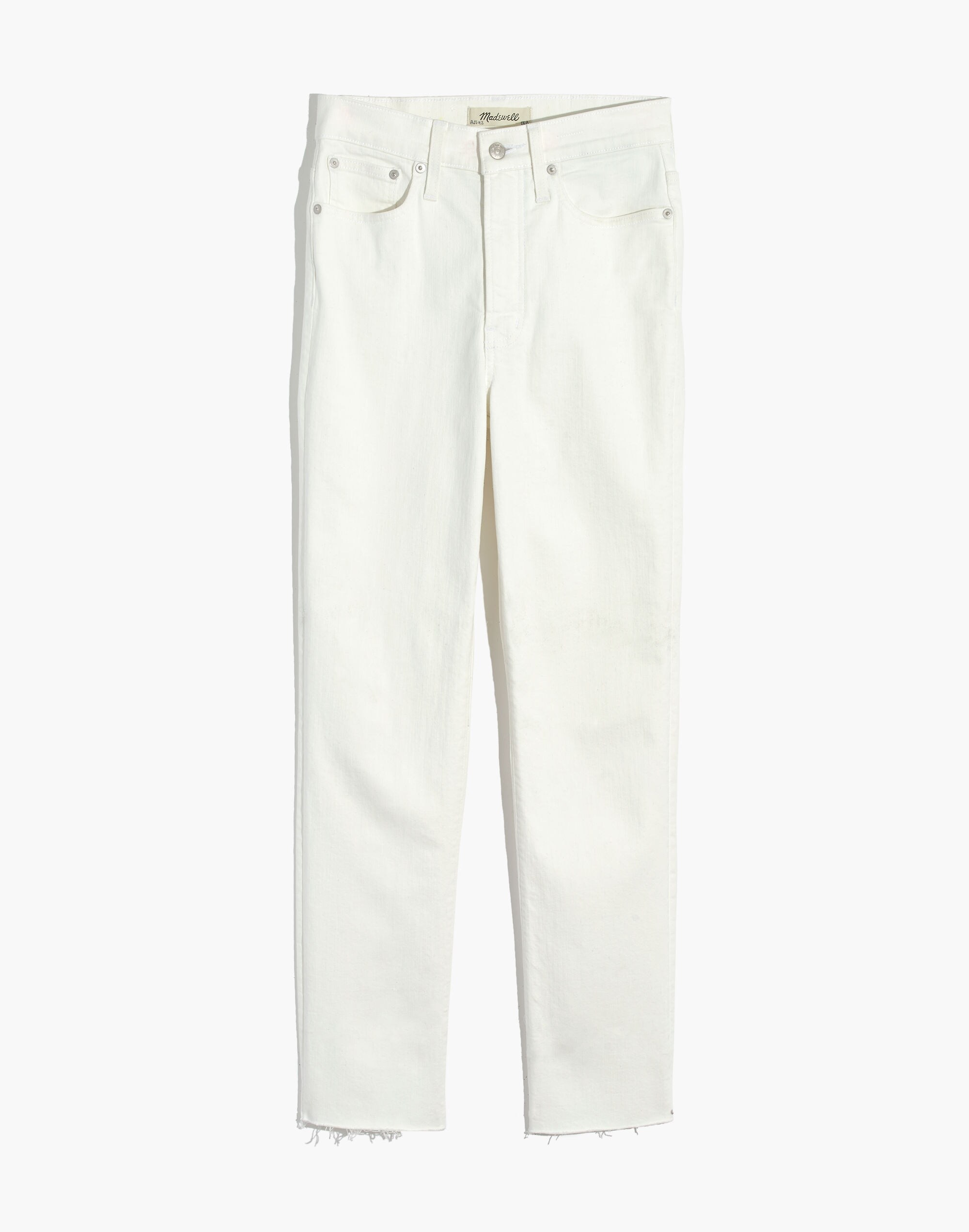 The Perfect Vintage Jean in Tile White: Raw-Hem Edition