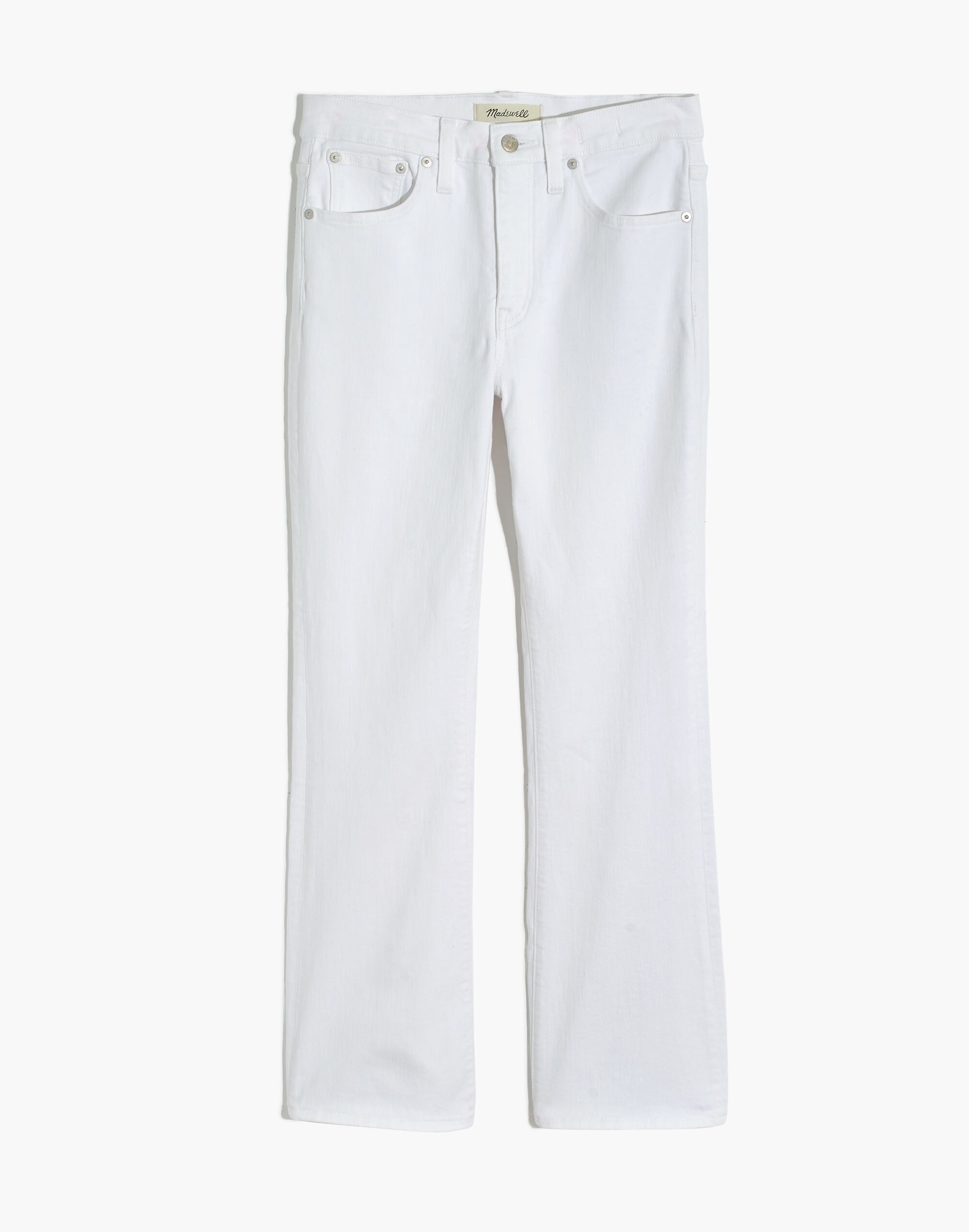 Cali Demi-Boot Jeans in Pure White