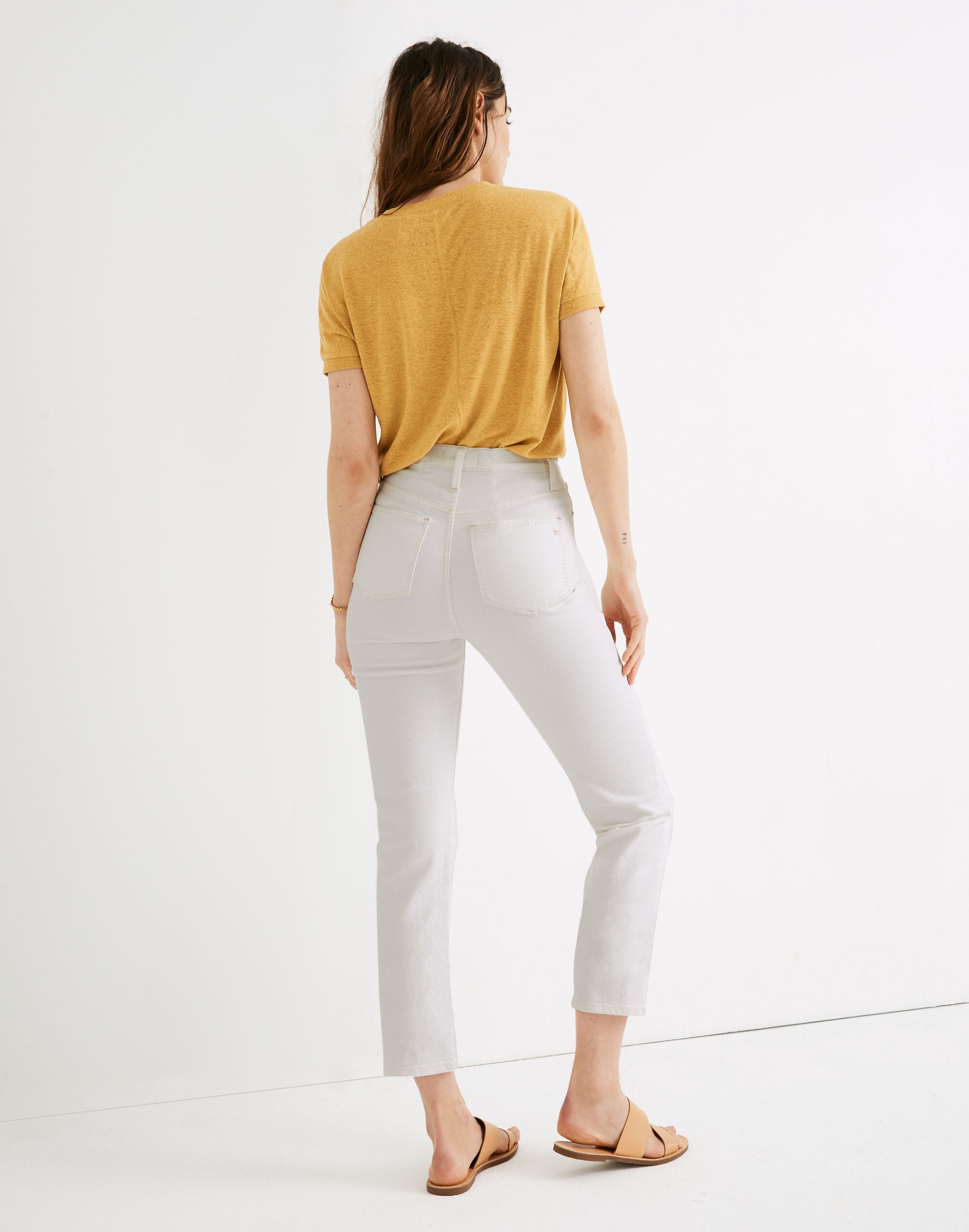Classic Straight Jeans in Tile White