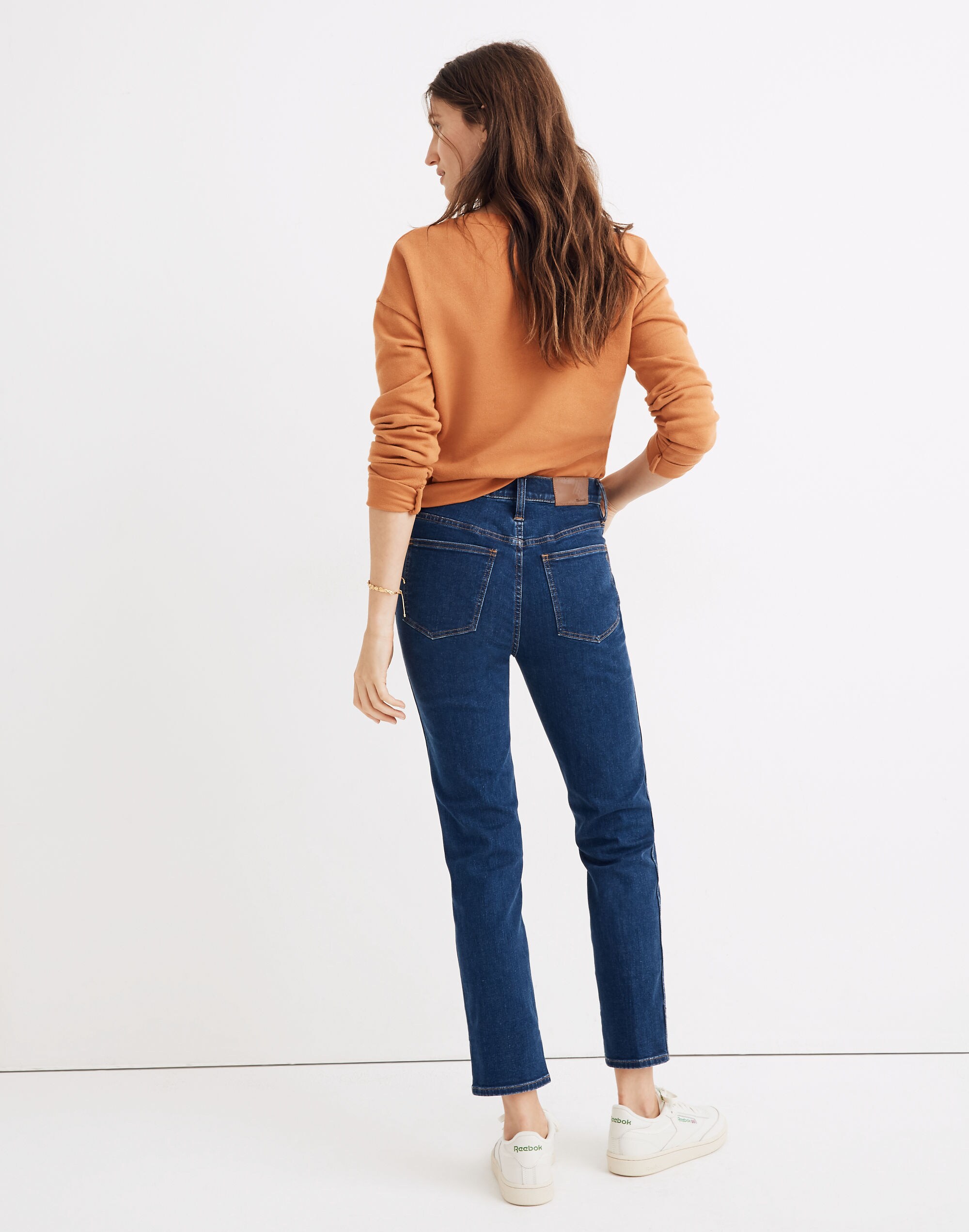 Petite Stovepipe Jeans in Vintage Indigo Wash