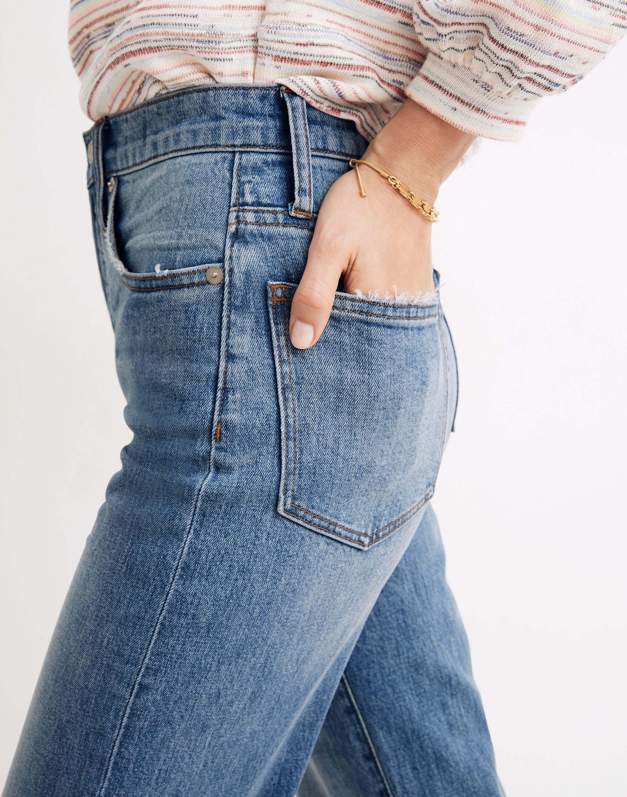 Slim Wide-Leg Full-Length Jeans in Clarinda Wash