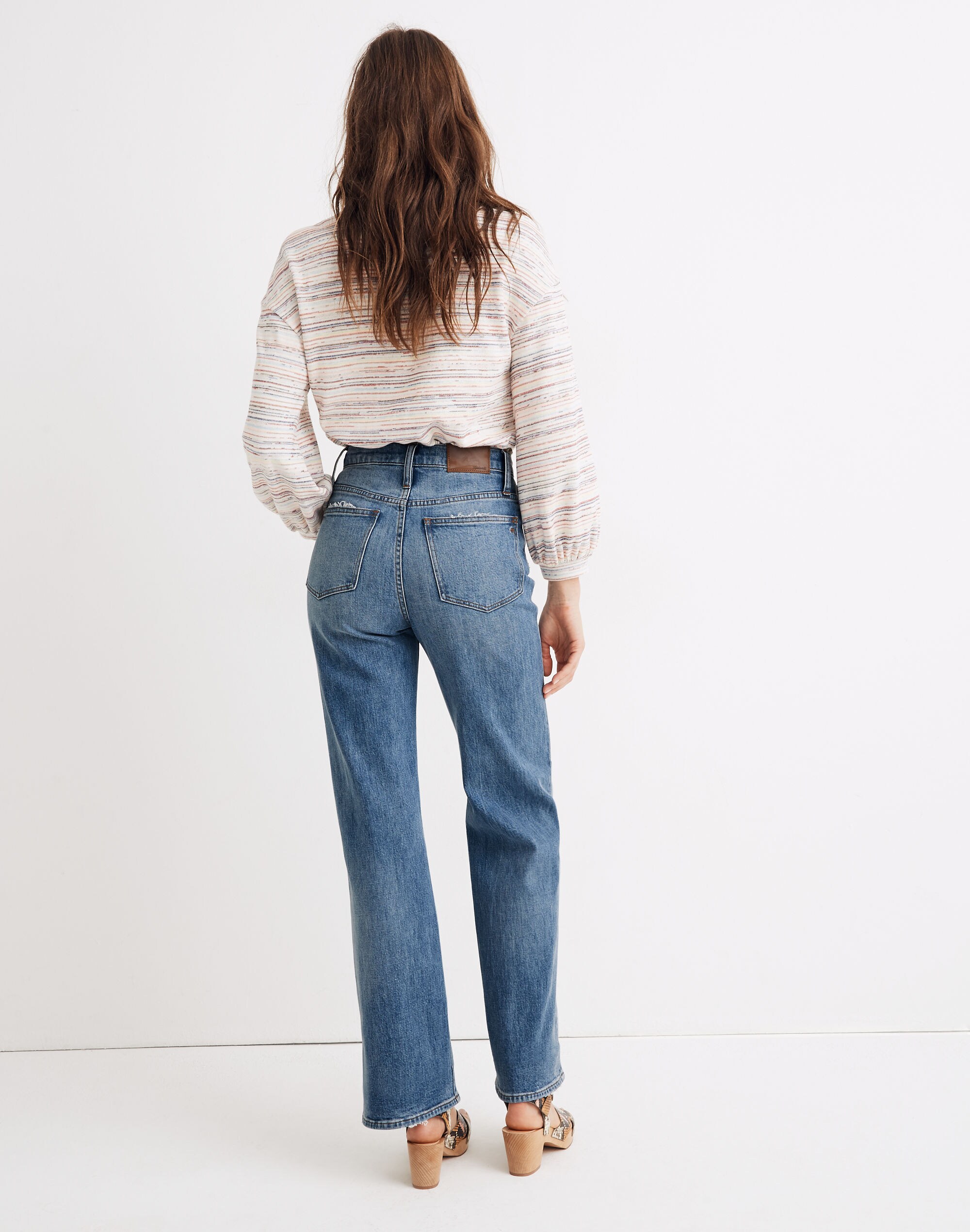 Slim Wide-Leg Full-Length Jeans in Clarinda Wash