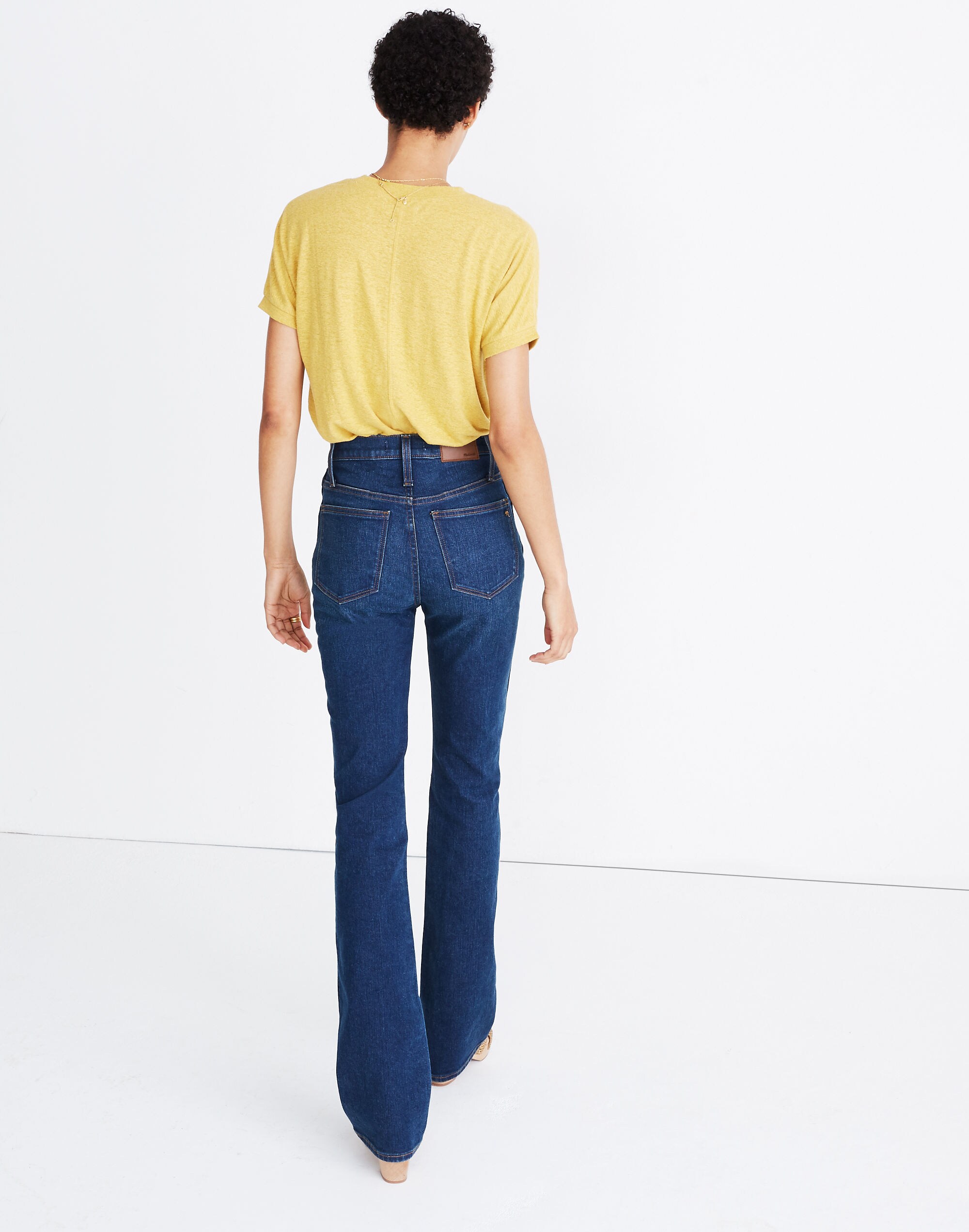 Skinny Flare Jeans in Bluffwood Wash: Western-Yoke Edition