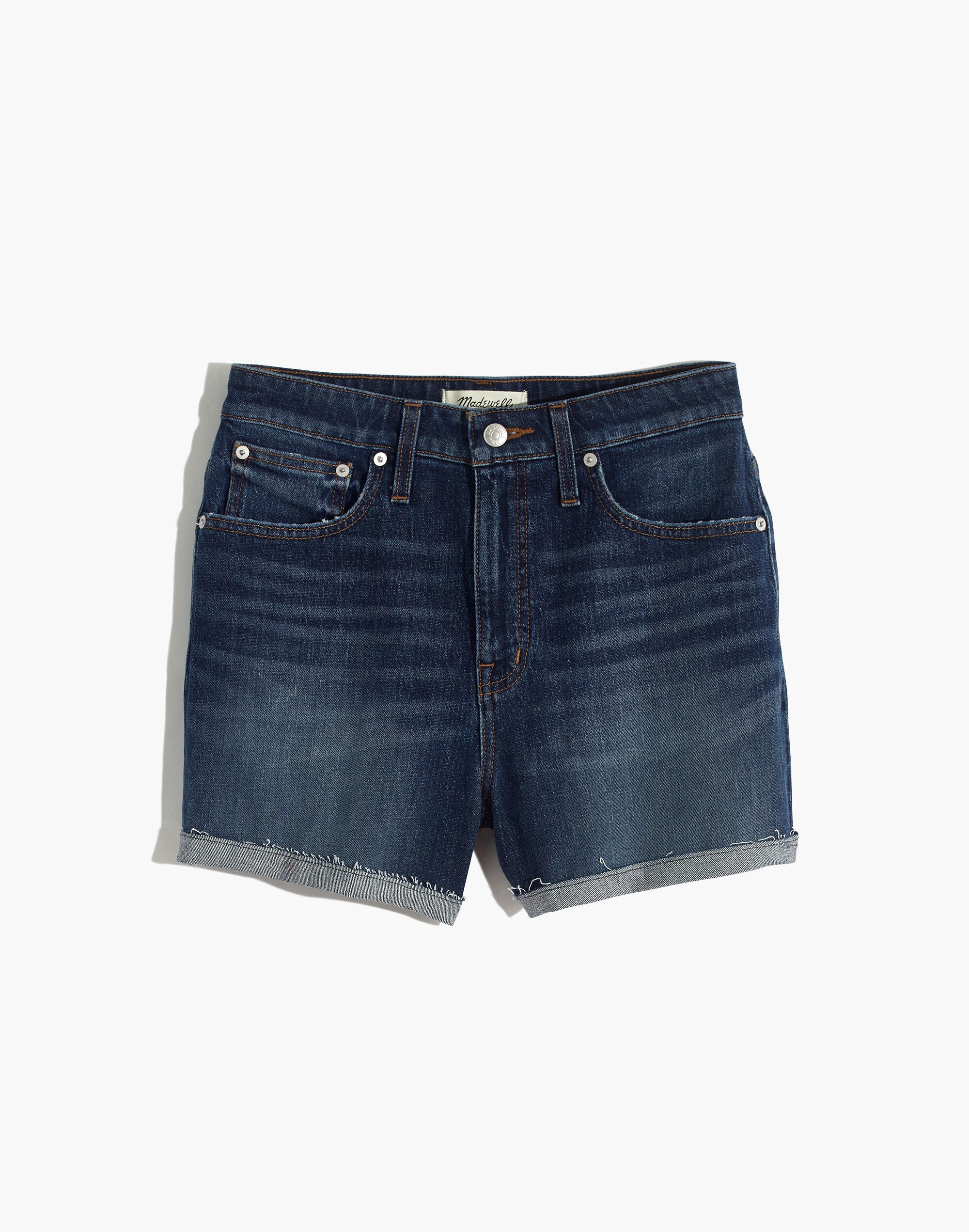 Curvy High-Rise Denim Shorts in Canterdale Wash