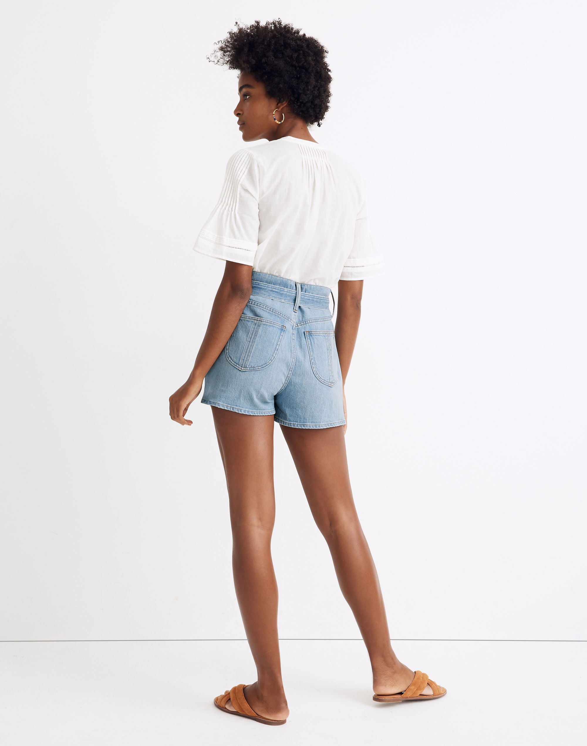Madewell x Warm Tie High-Rise Denim Shorts