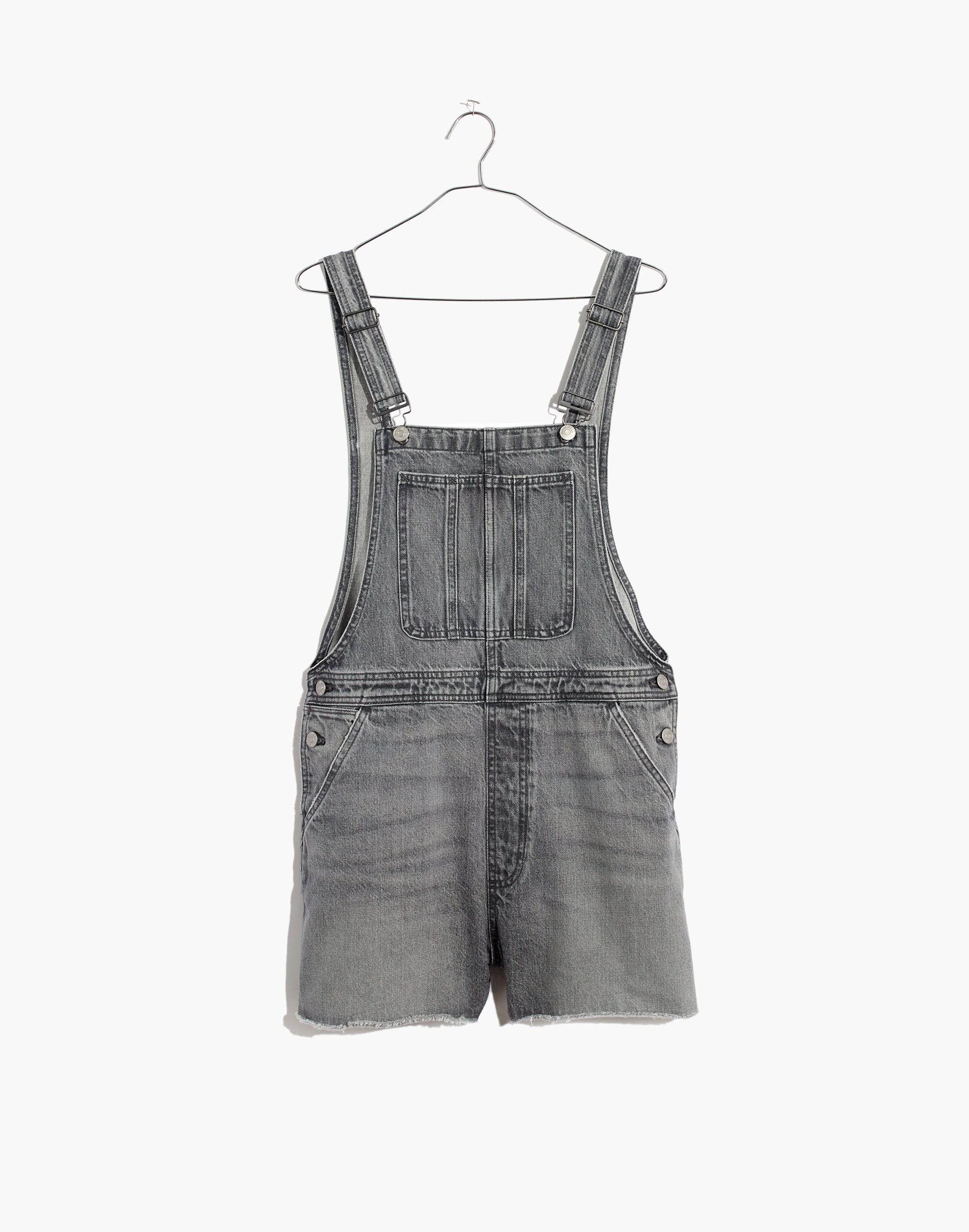 Pinyon Short Overalls in Pale Grey
