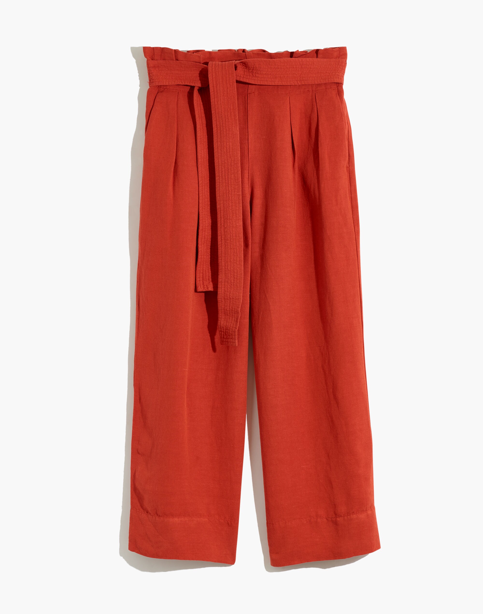 Tie-Waist Huston Pull-On Crop Pants