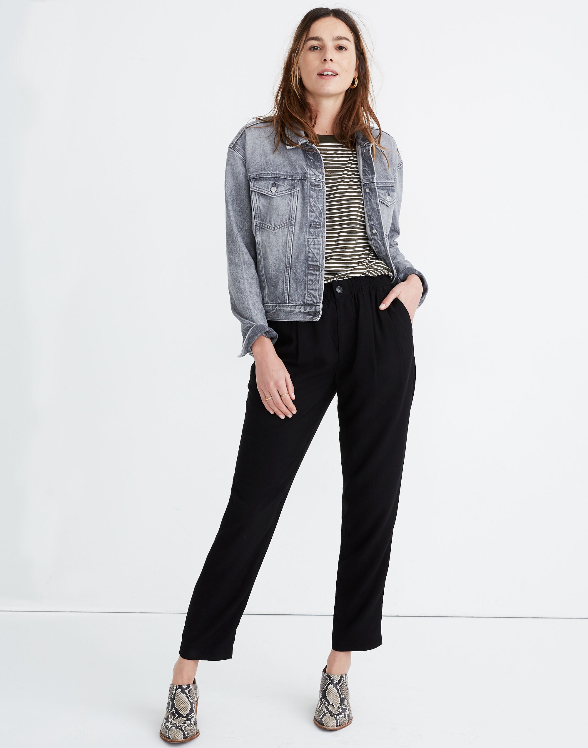 drapey track trousers