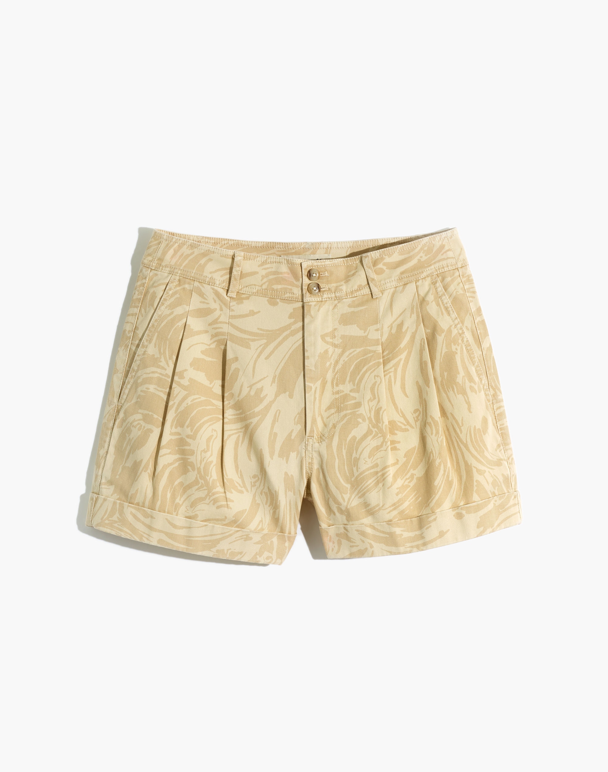 Pleated Shorts in Brushing Up