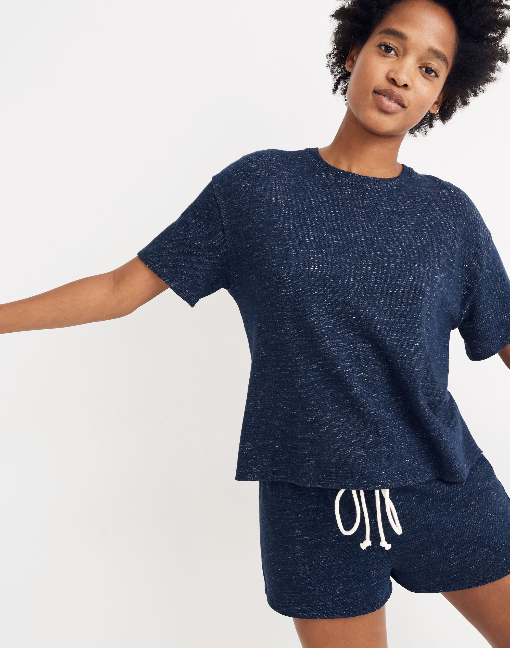 Short-Sleeve Pajama Sweatshirt