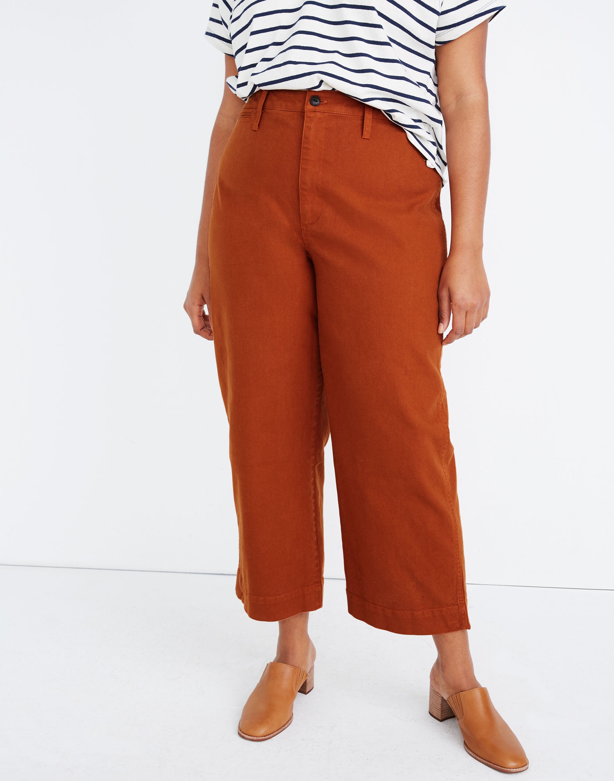 Curvy Slim Emmett Wide-Leg Crop Pants