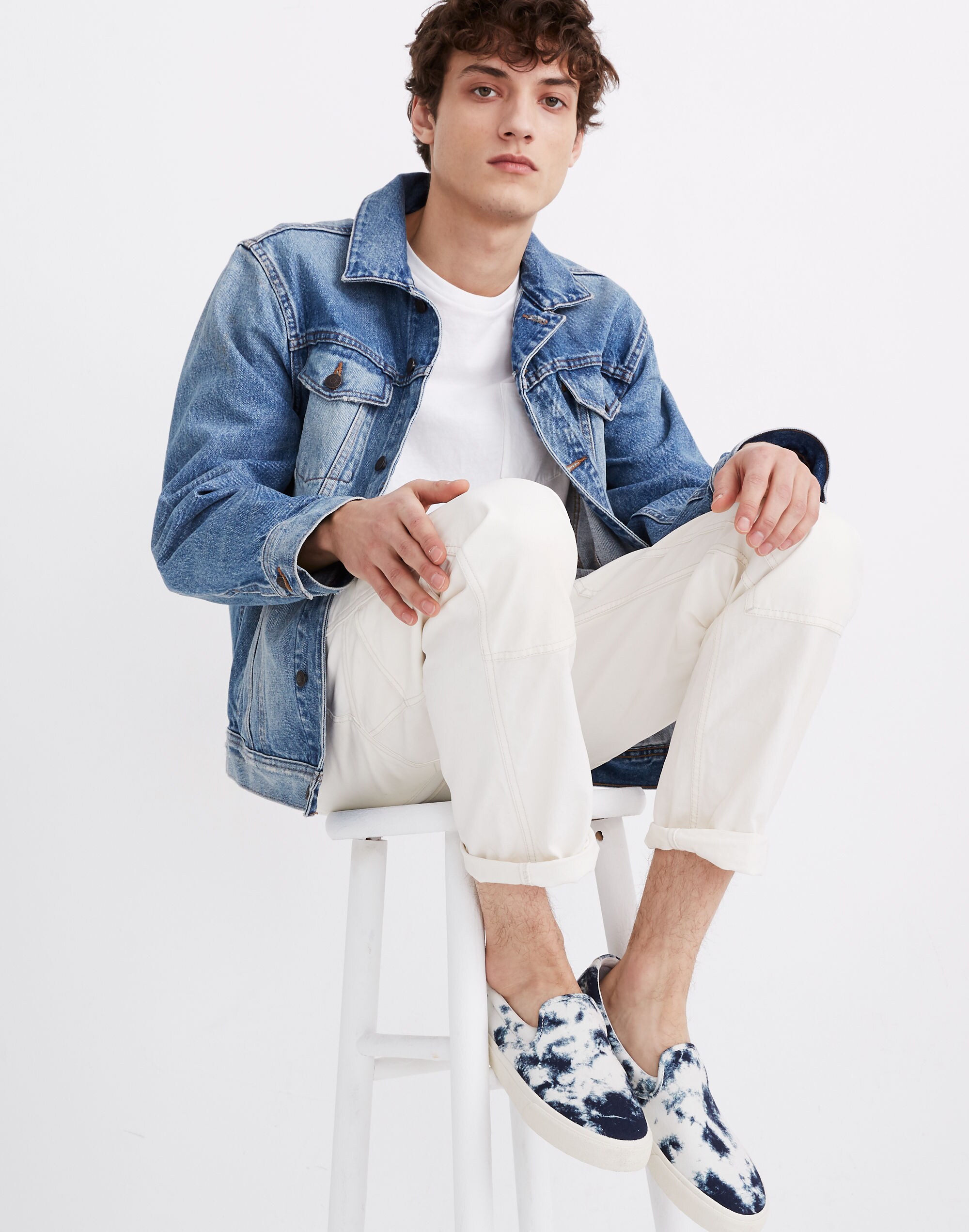 Sidewalk Slip-On Sneakers in Tie-Dye Recycled Canvas