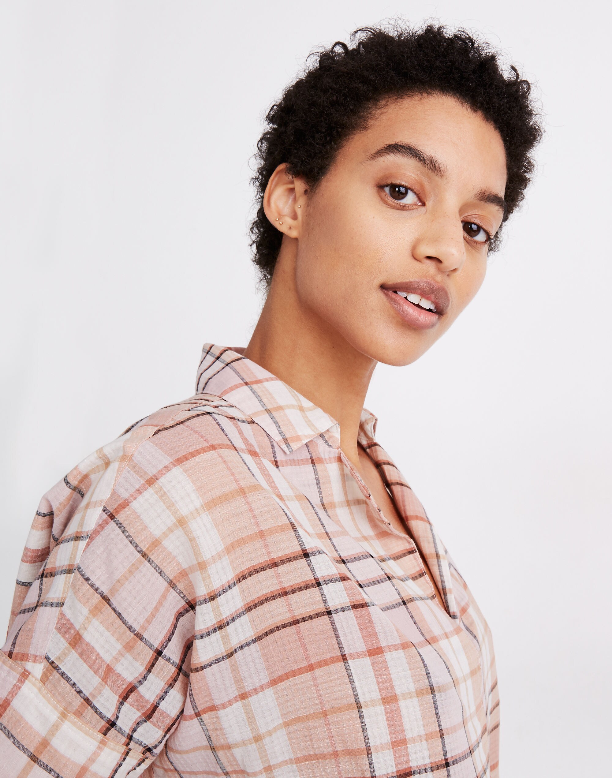 Park Popover Shirt in Plaid