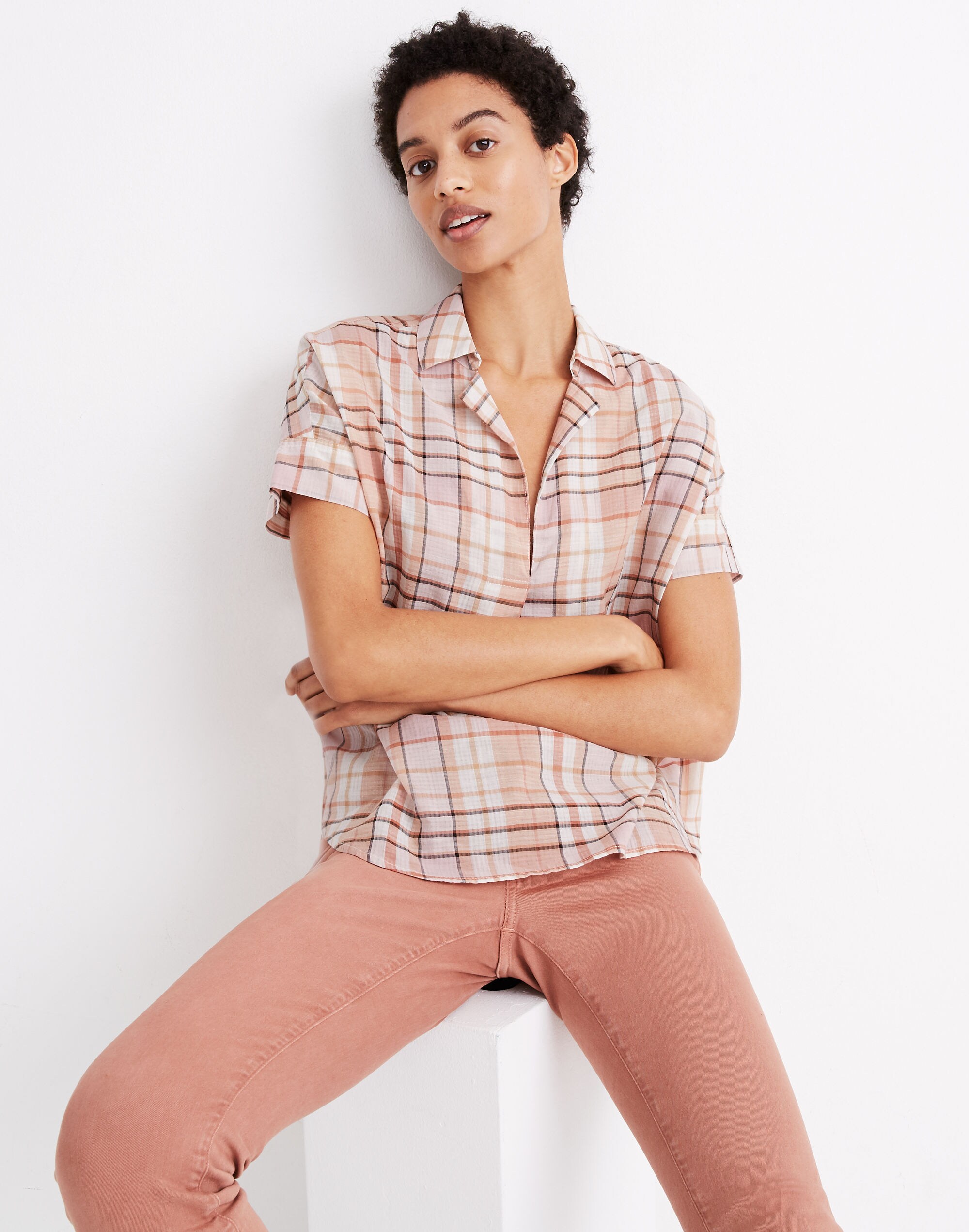 Park Popover Shirt in Plaid