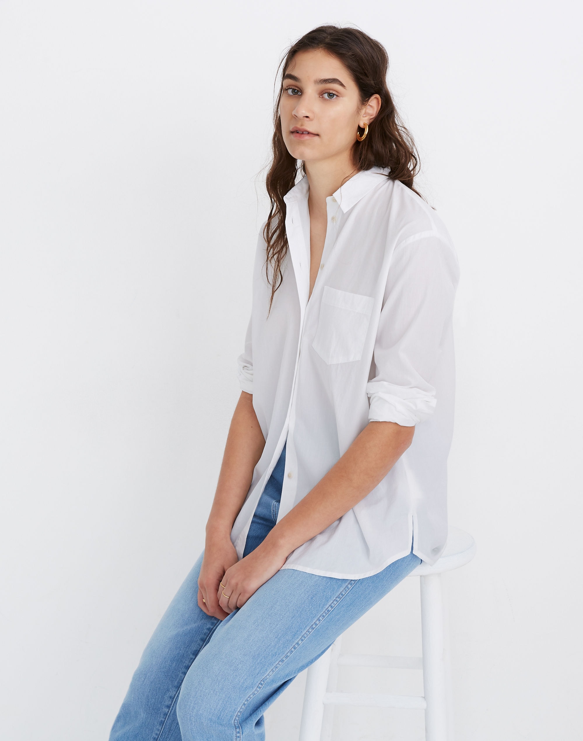 Poplin Oversized Ex-Boyfriend Shirt