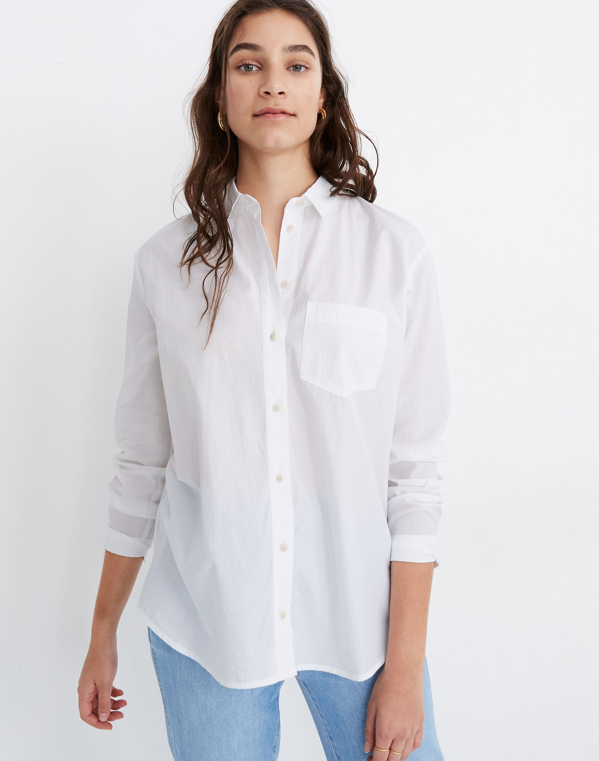 Poplin Oversized Ex-Boyfriend Shirt