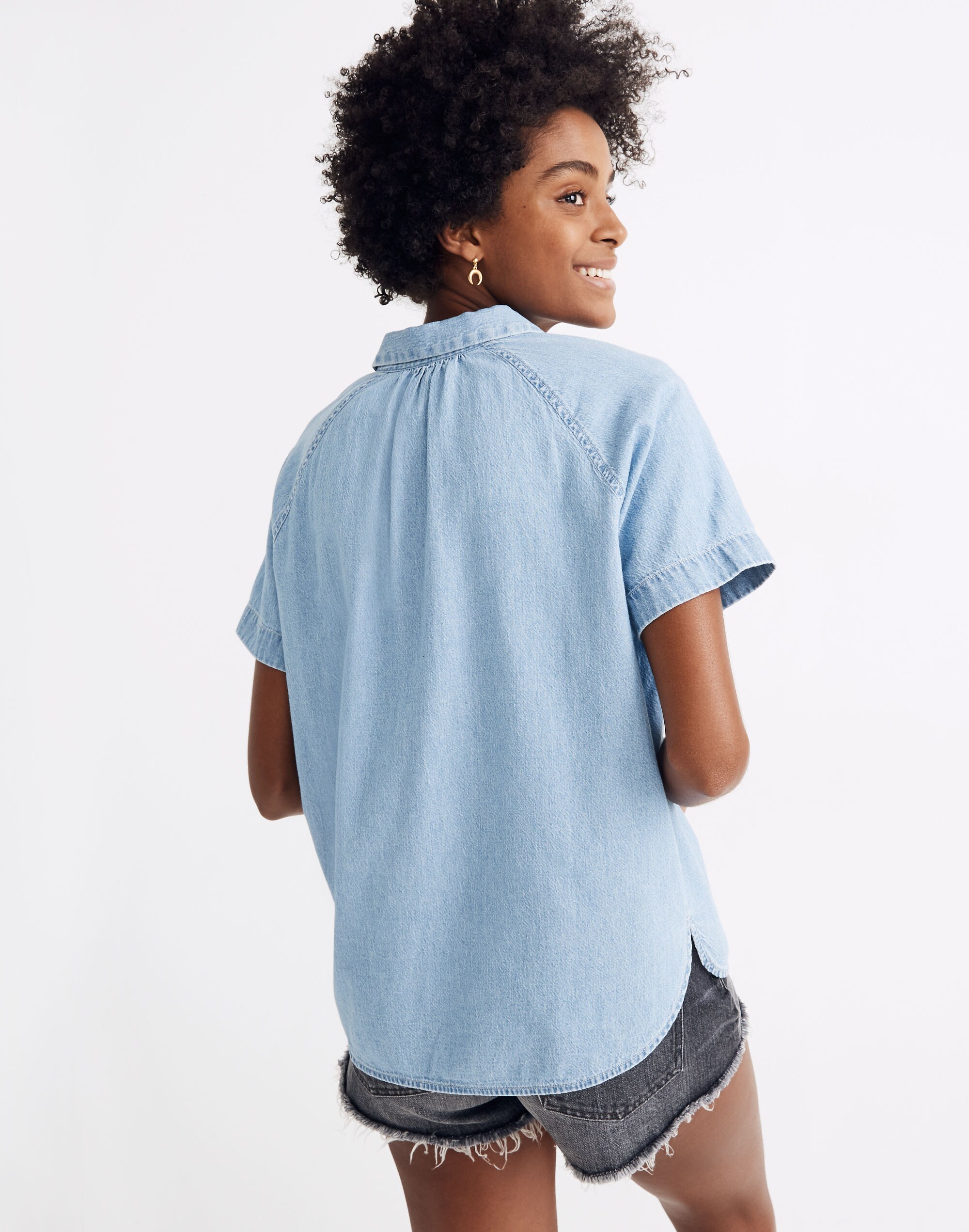 Denim Tidal Shirt in Dottie Wash