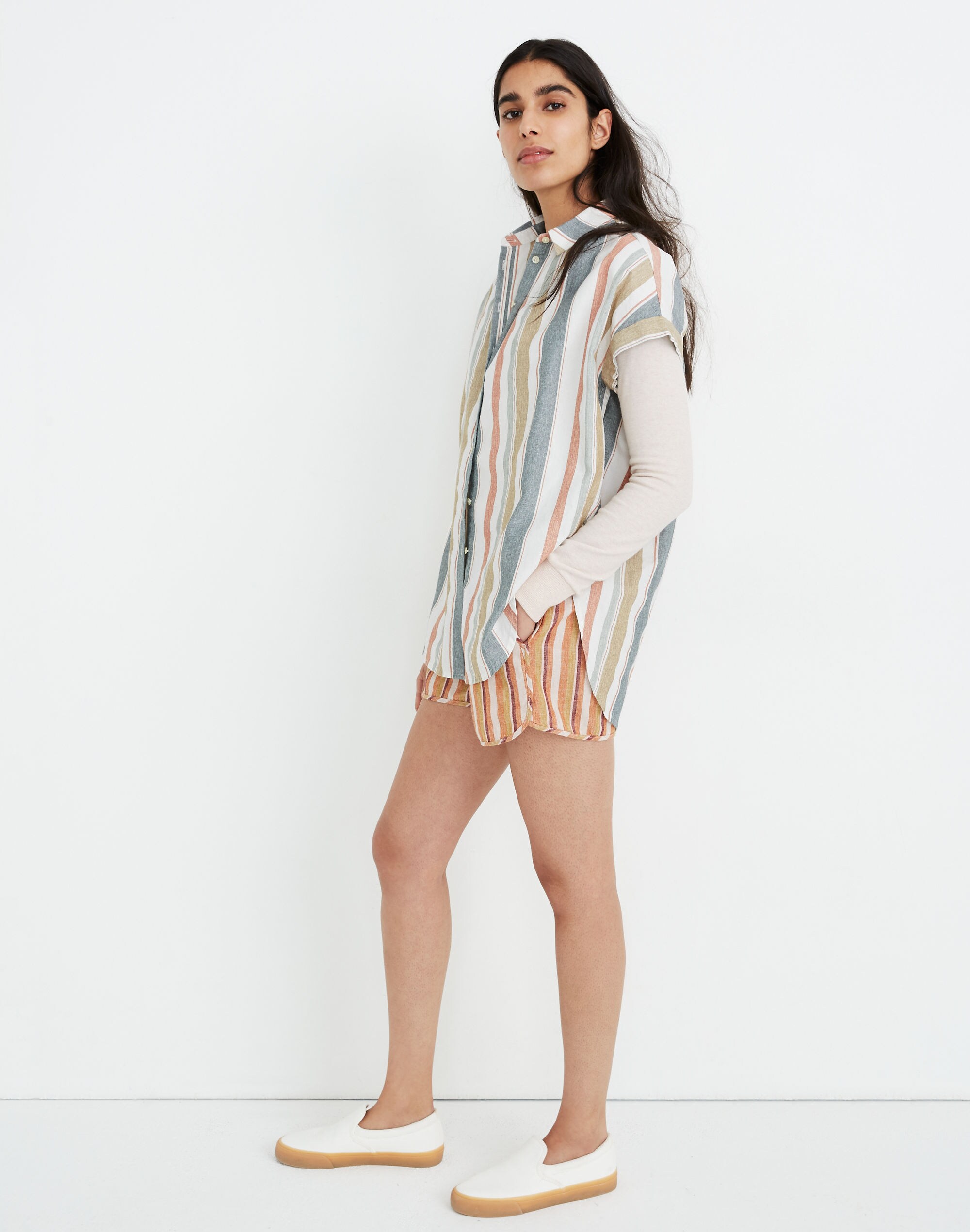Central Tunic Shirt in Gillman Stripe