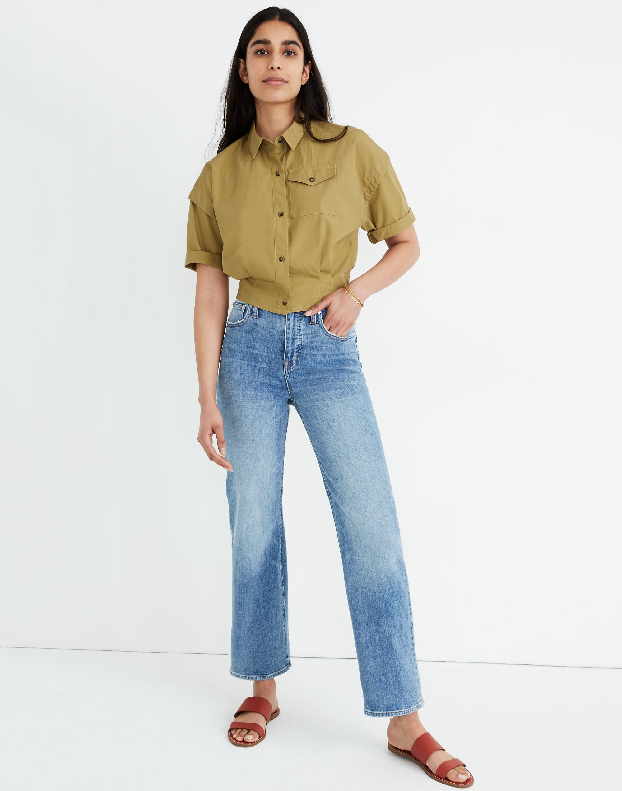 military crop shirt