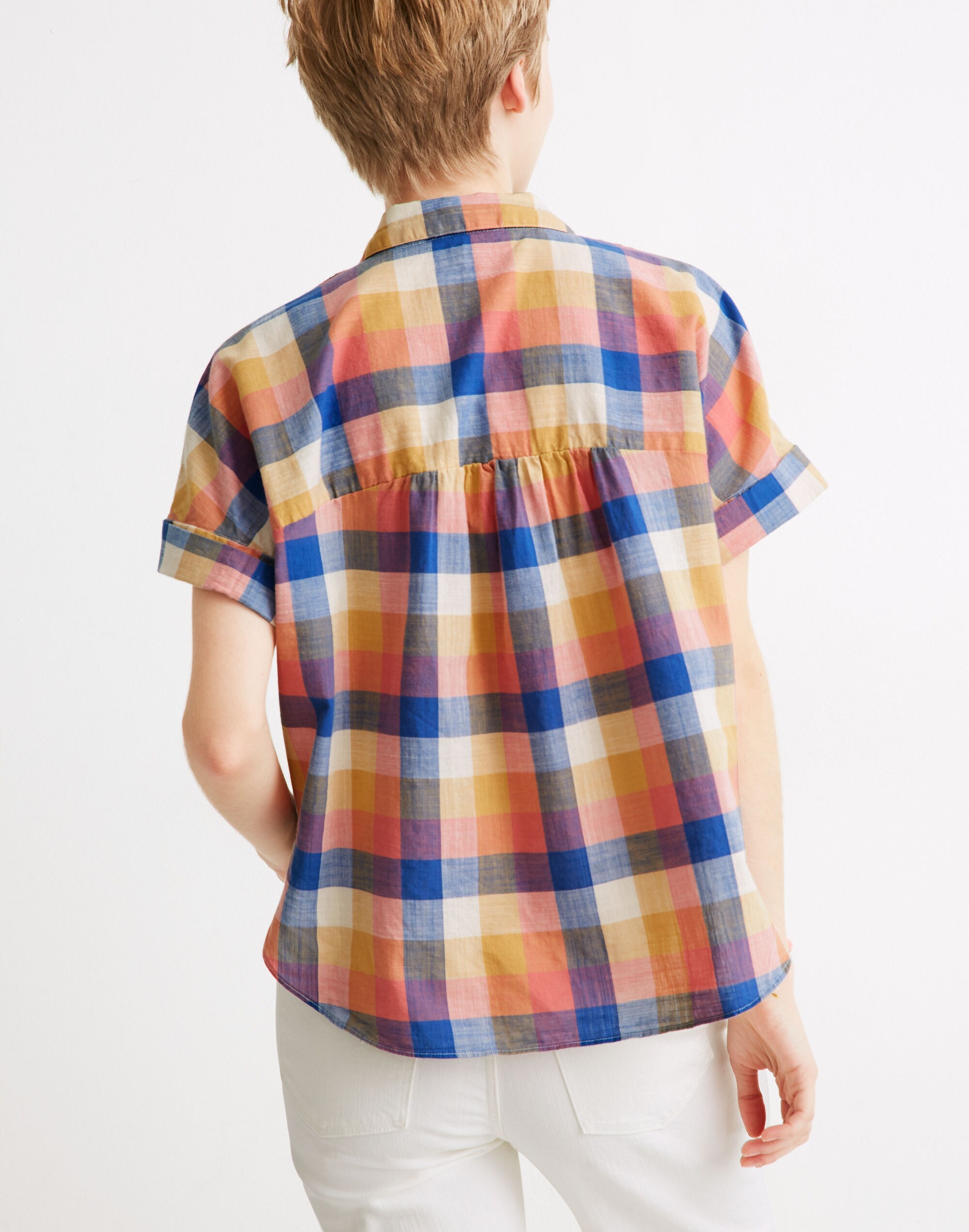 トップス HIRO kidill over check shirts Hilltop Shirt in Rainbow Check | Madewell