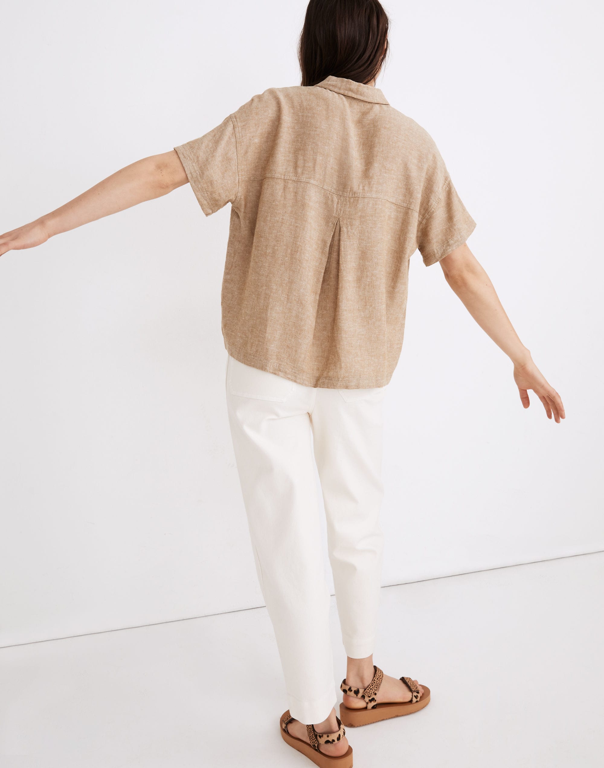 Linen-Blend Portside Shirt