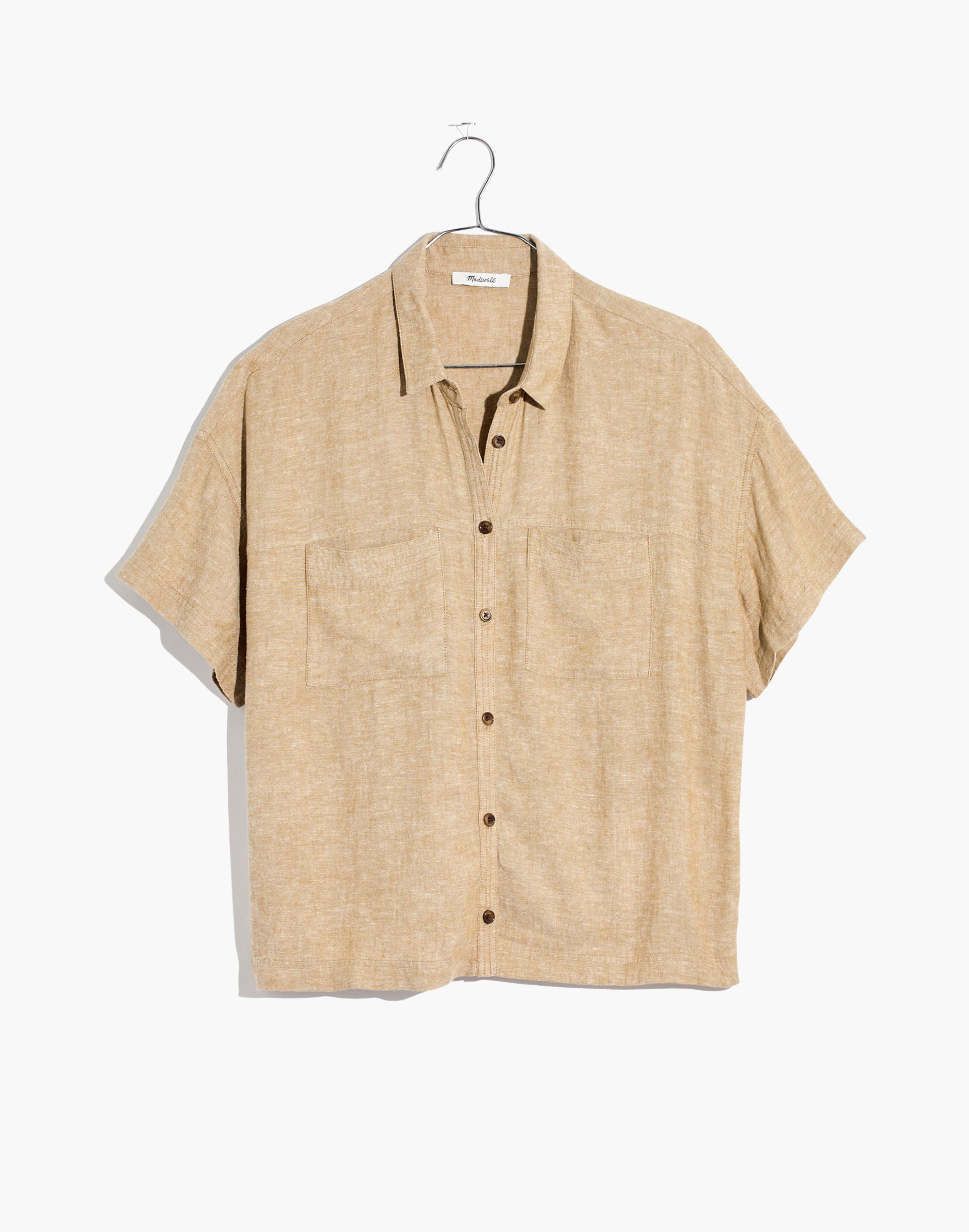 Linen-Blend Portside Shirt
