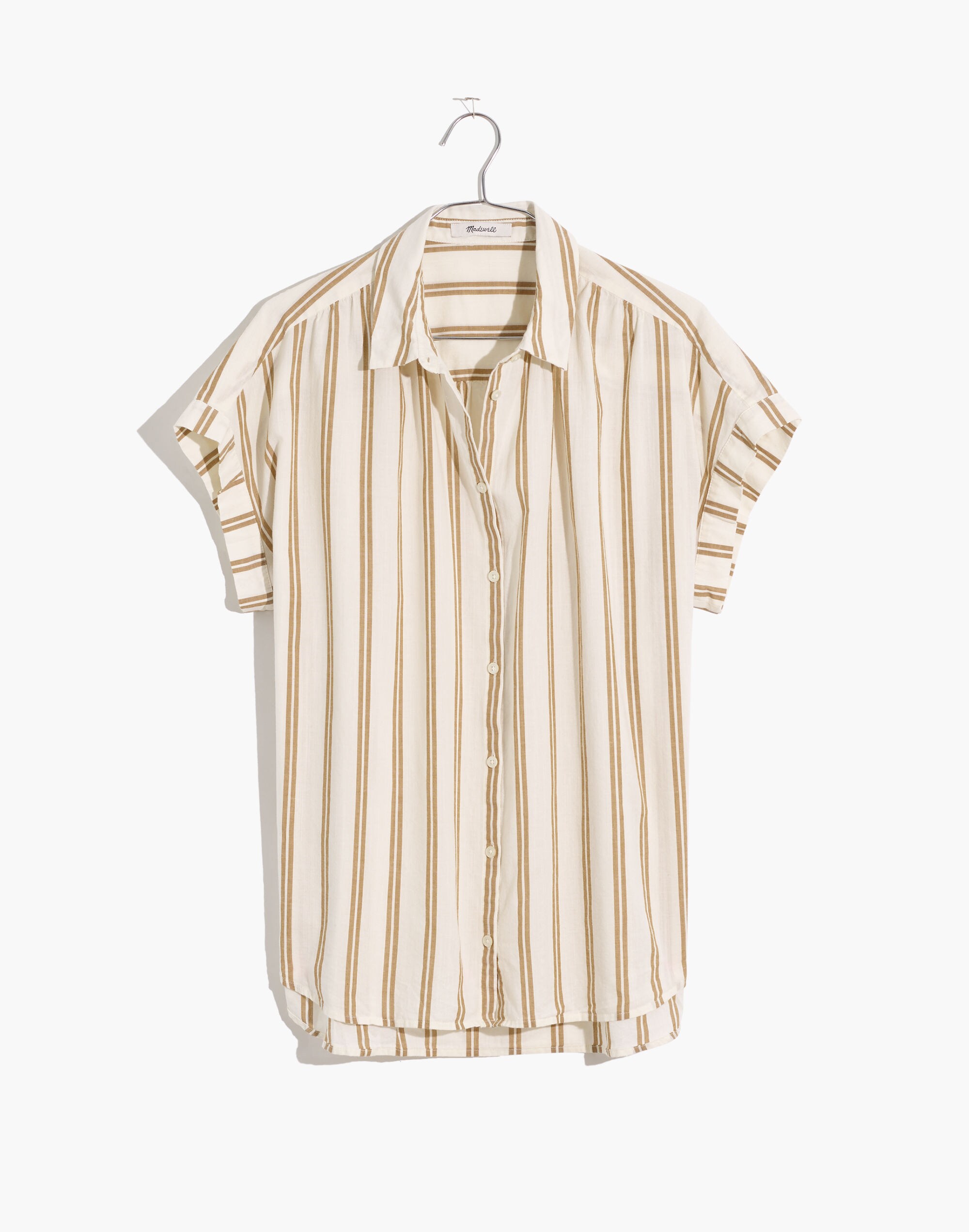 Central Shirt in Bronze Stripe