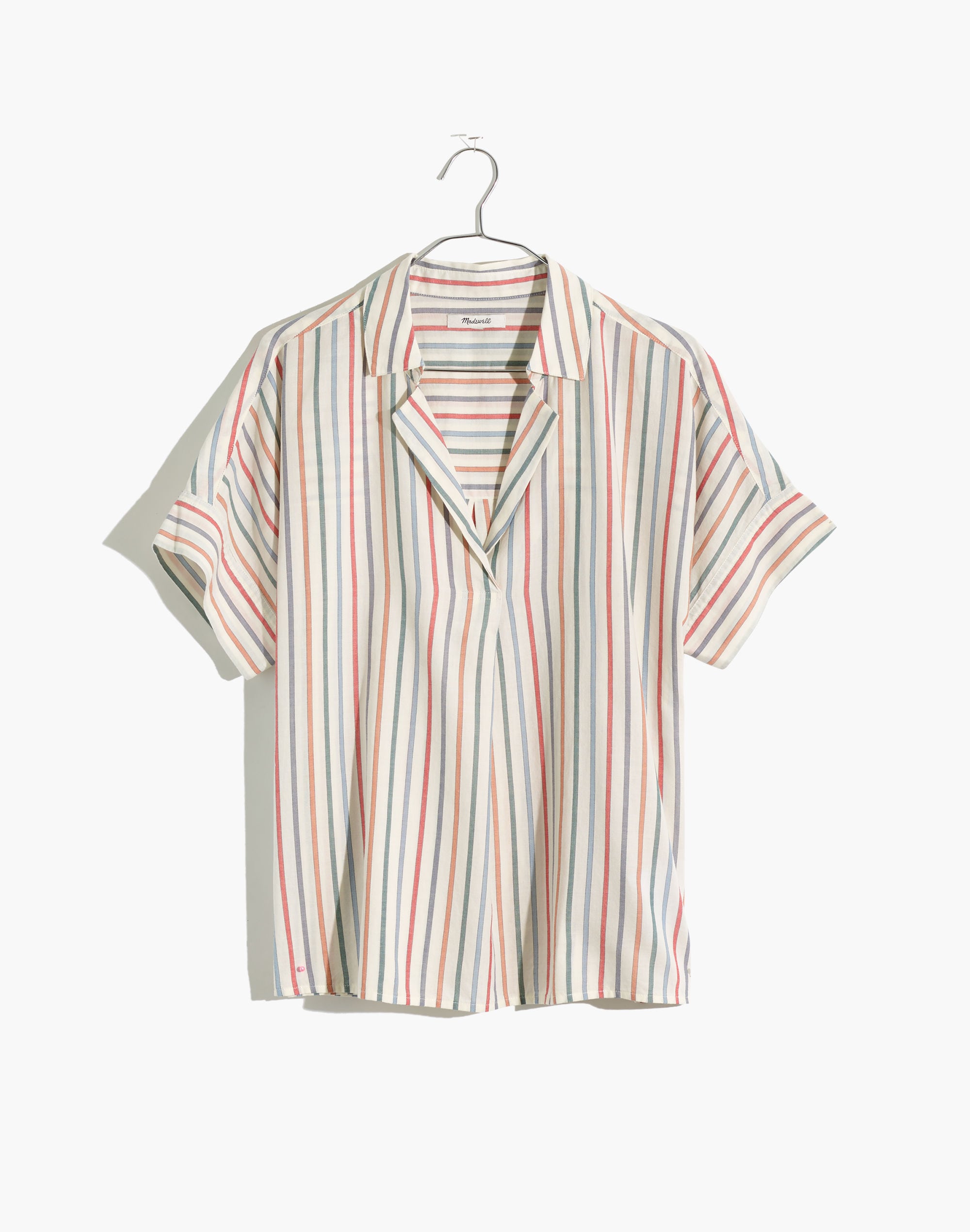 Park Popover Shirt in Rainbow Stripe