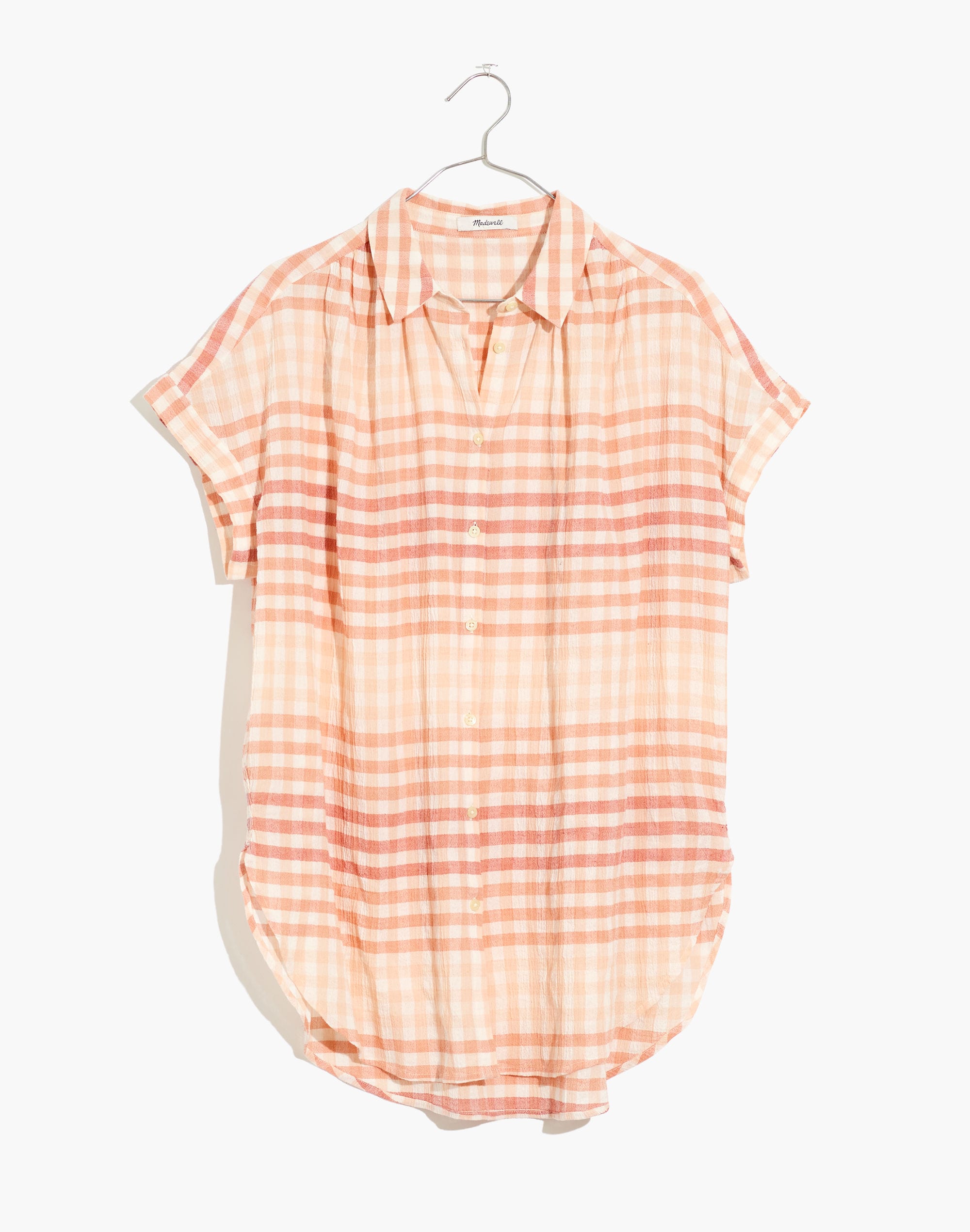 Central Tunic Shirt in Ombr&eacute; Gingham Check