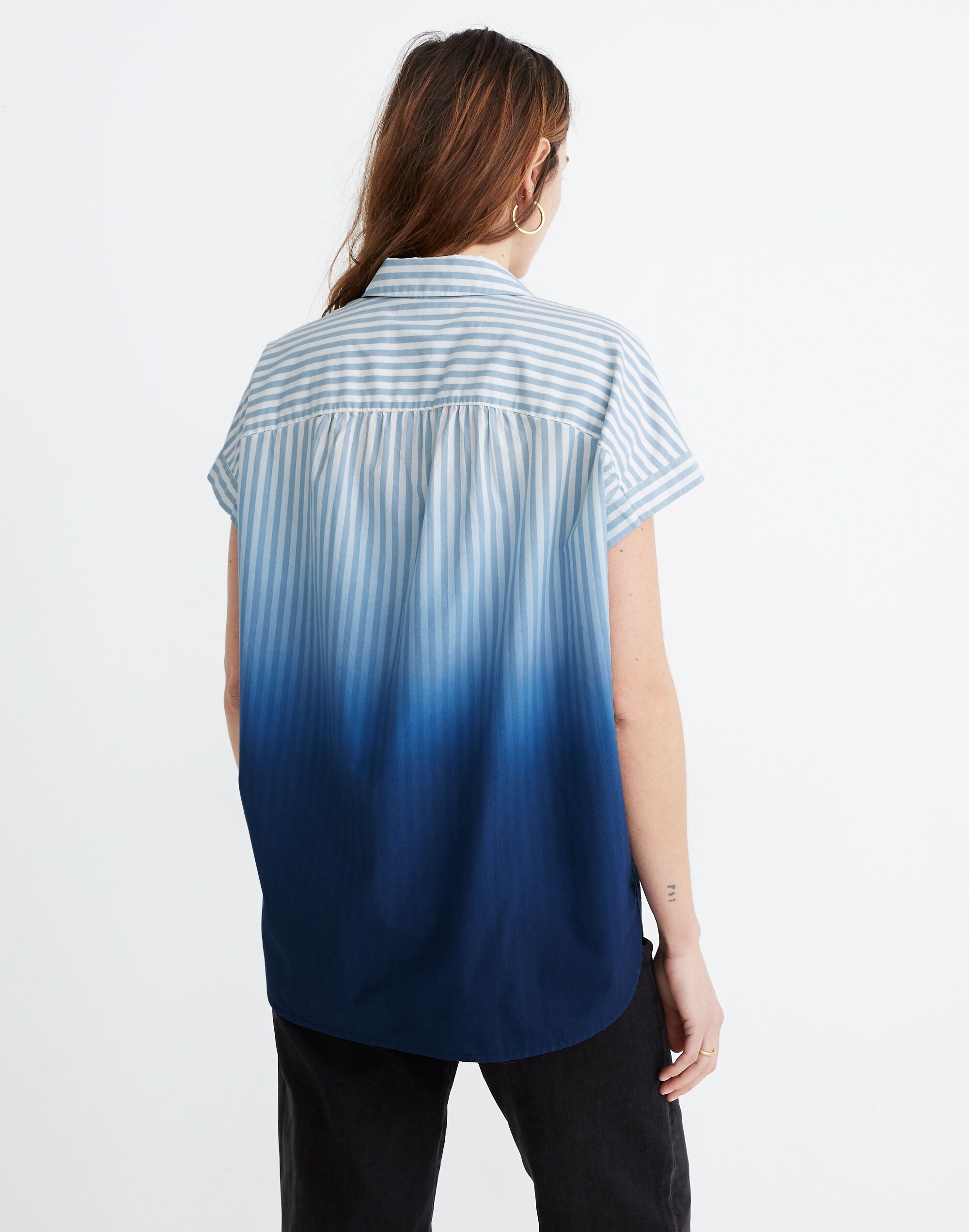 Dip-Dye Central Shirt in Stripe