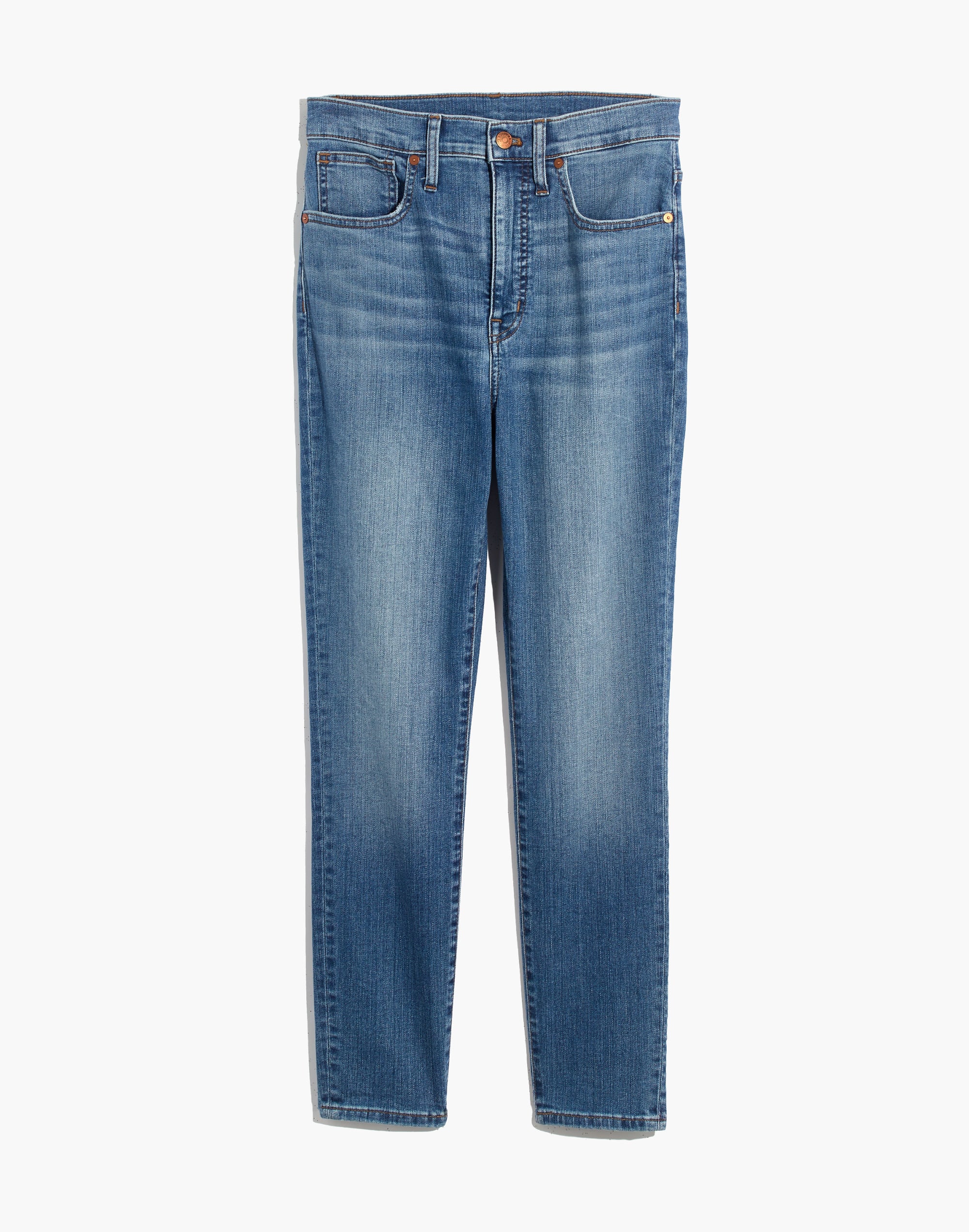 Tall 11" High-Rise Skinny Crop Jeans in Meadowlake Wash