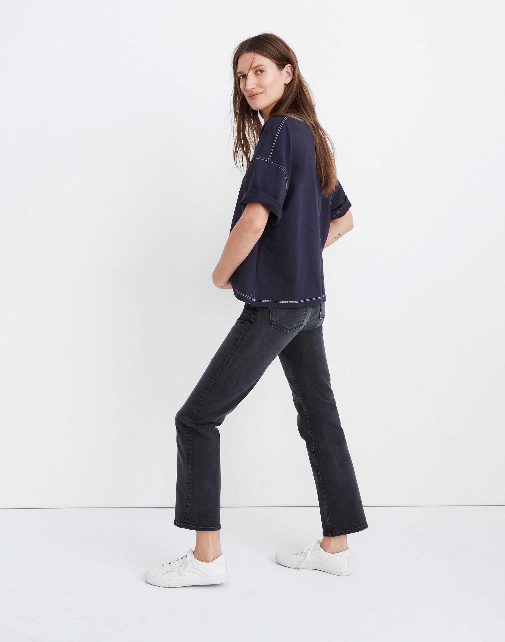 Slim Demi-Boot Jeans in Harlocke Wash
