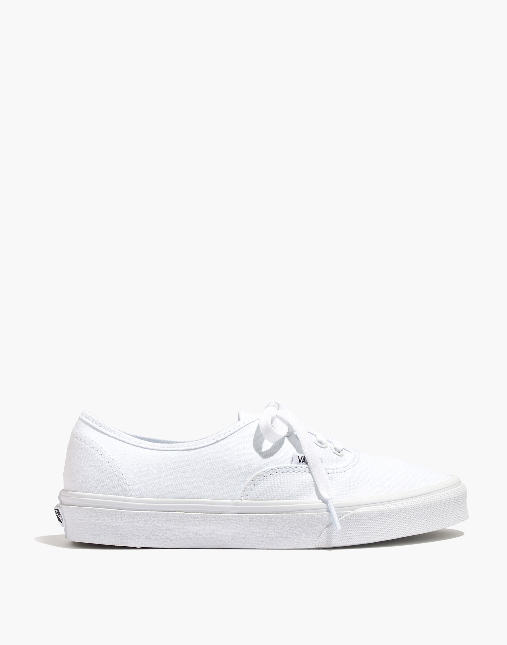 Vans&reg; Unisex Authentic Lace-Up Sneakers in White Canvas