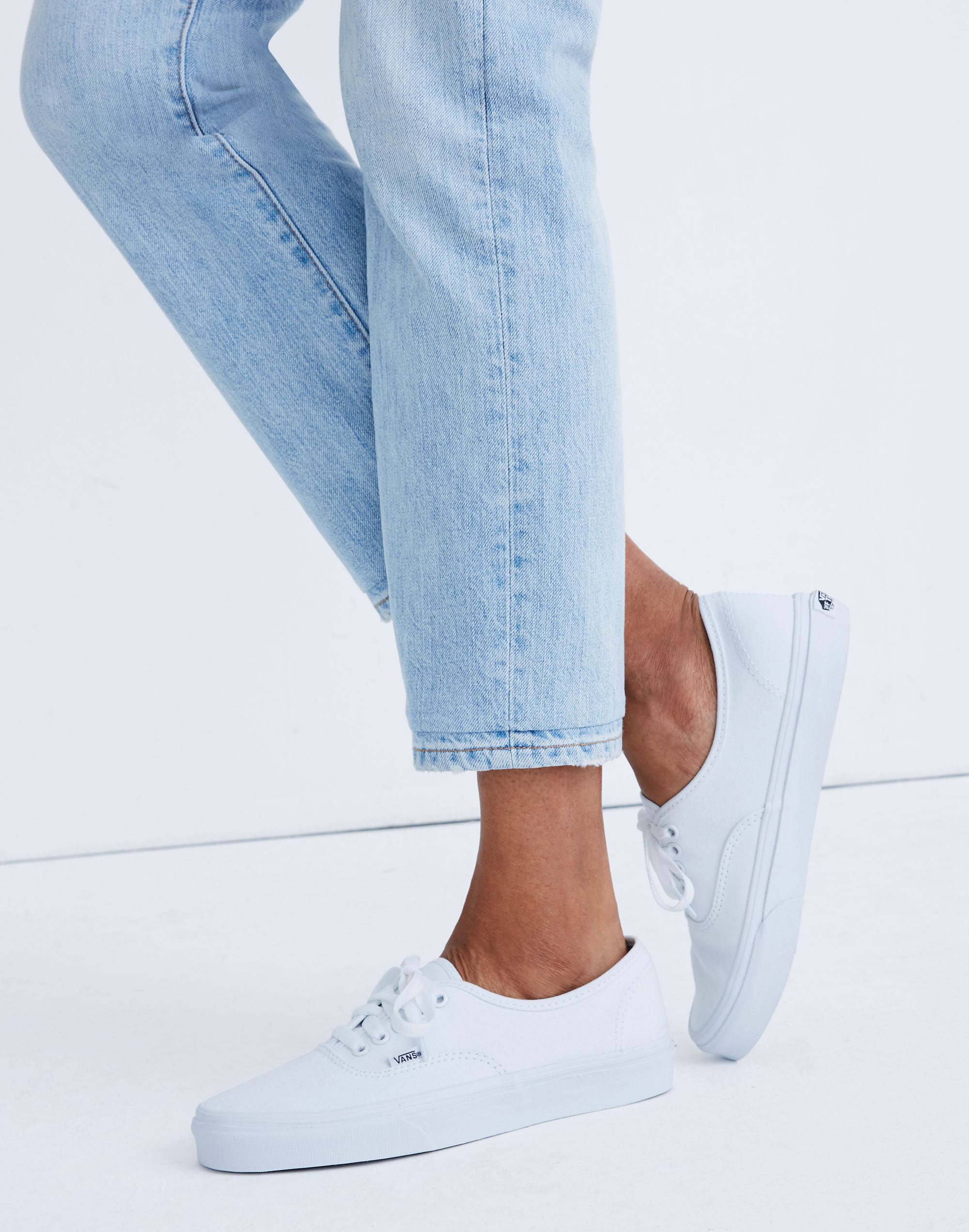 Vans&reg; Unisex Authentic Lace-Up Sneakers in White Canvas