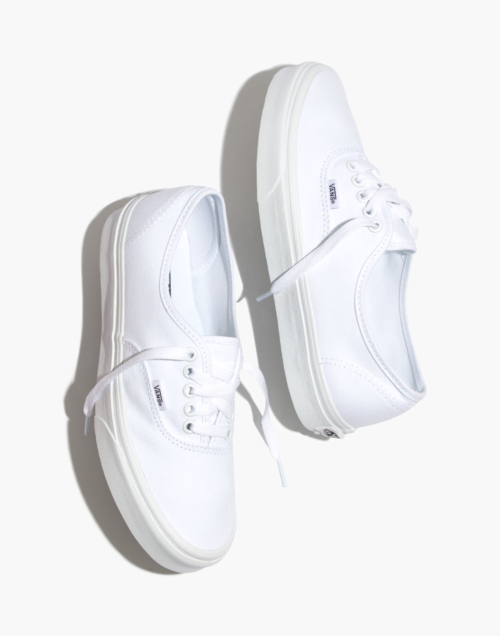 Vans&reg; Unisex Authentic Lace-Up Sneakers in White Canvas