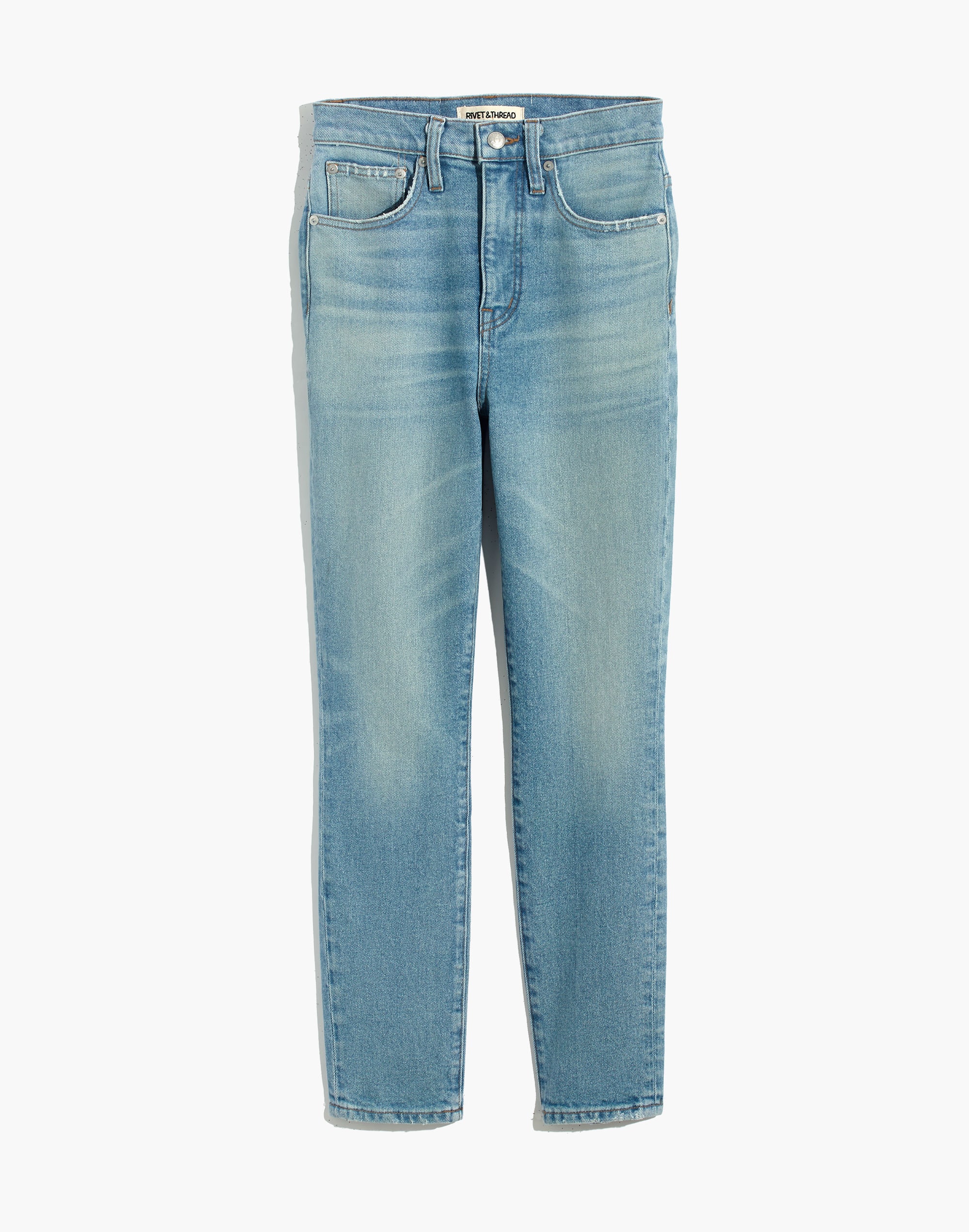 Rivet &amp; Thread 11" High-Rise Skinny Jeans in Gordon Wash