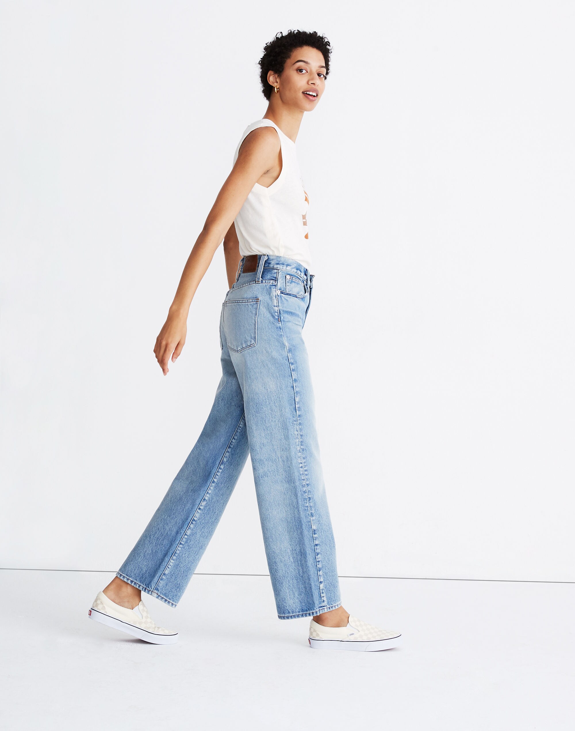 Rivet &amp; Thread High-Rise Wide-Leg Jeans in Mason Wash