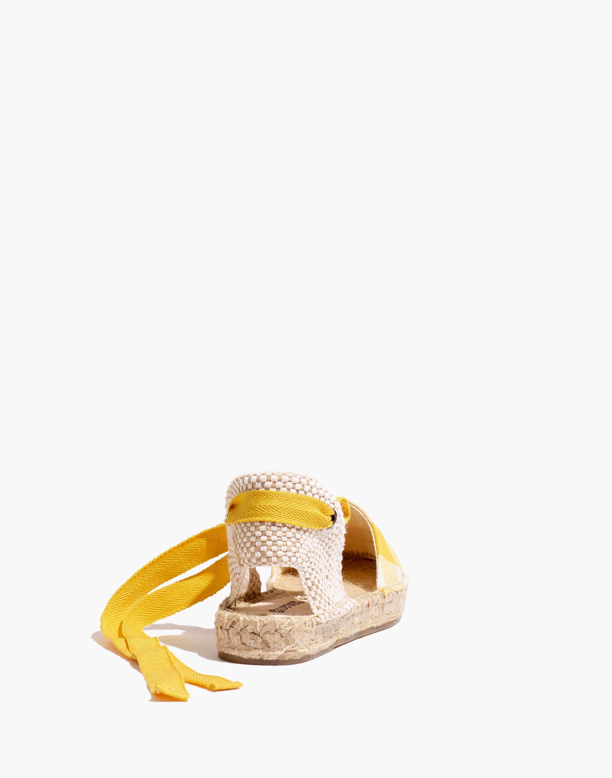 Soludos&reg; Lauren Espadrille Sandals in Marigold Gingham Check