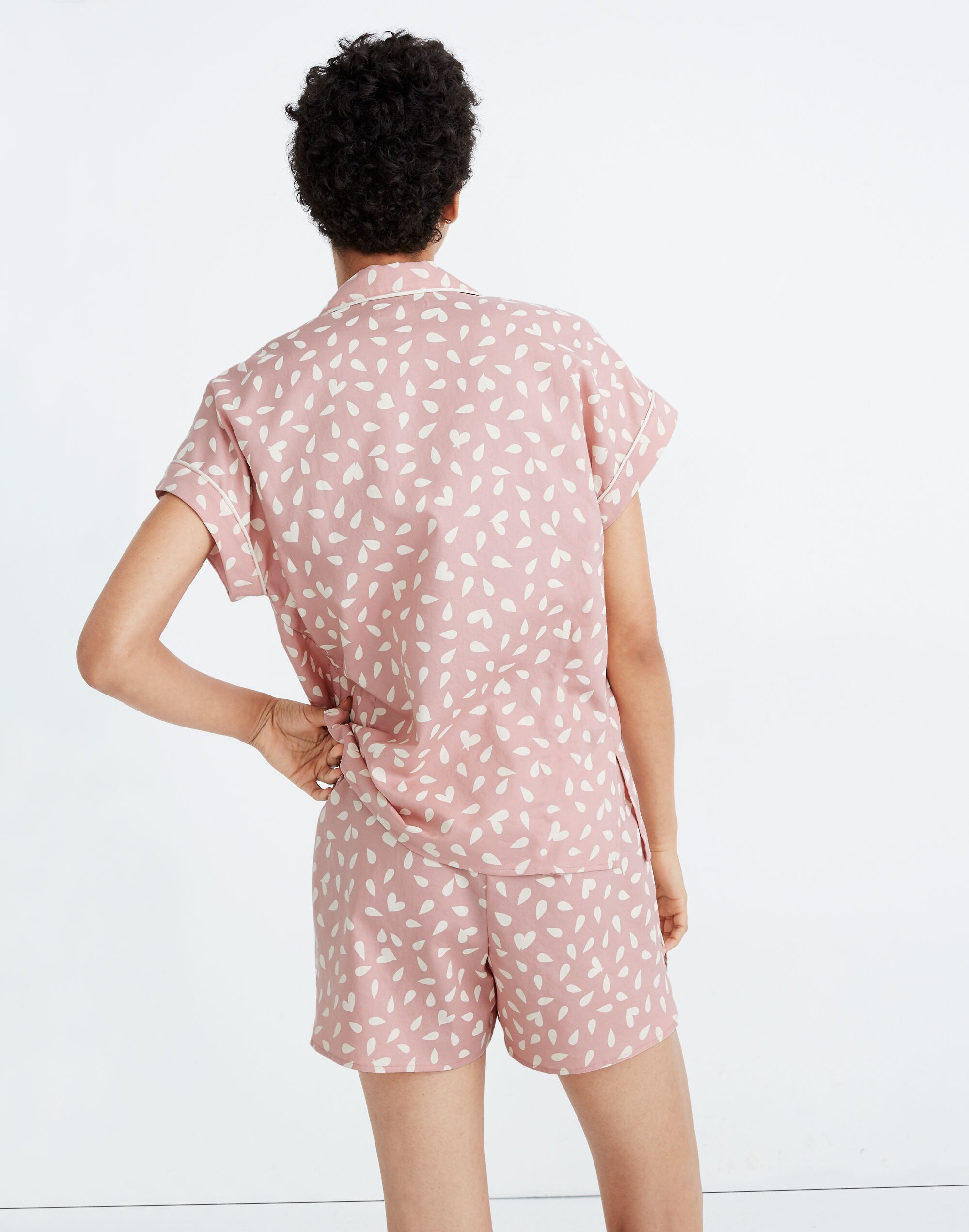 Bedtime Pajama Set in Petal Hearts