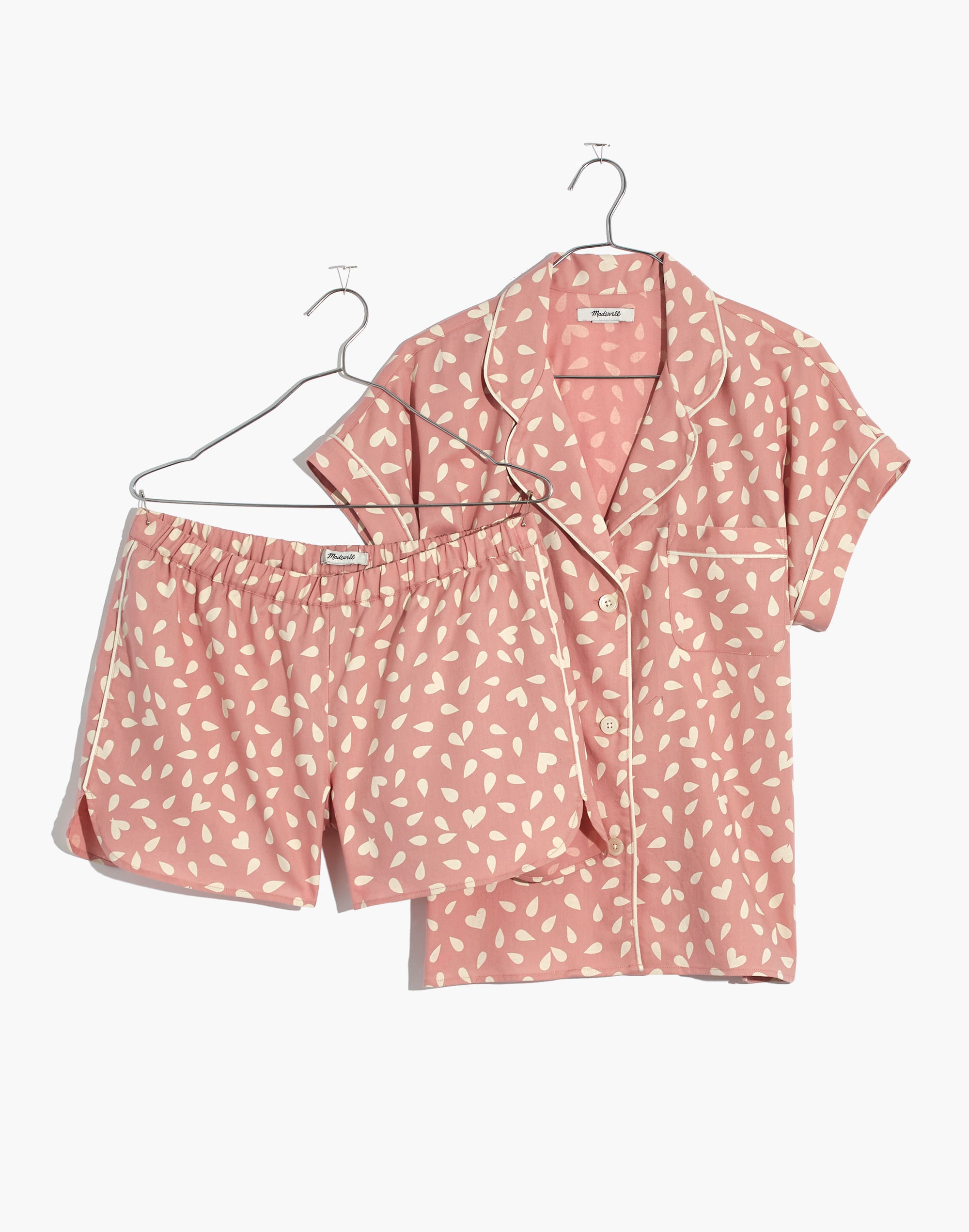 Bedtime Pajama Set in Petal Hearts
