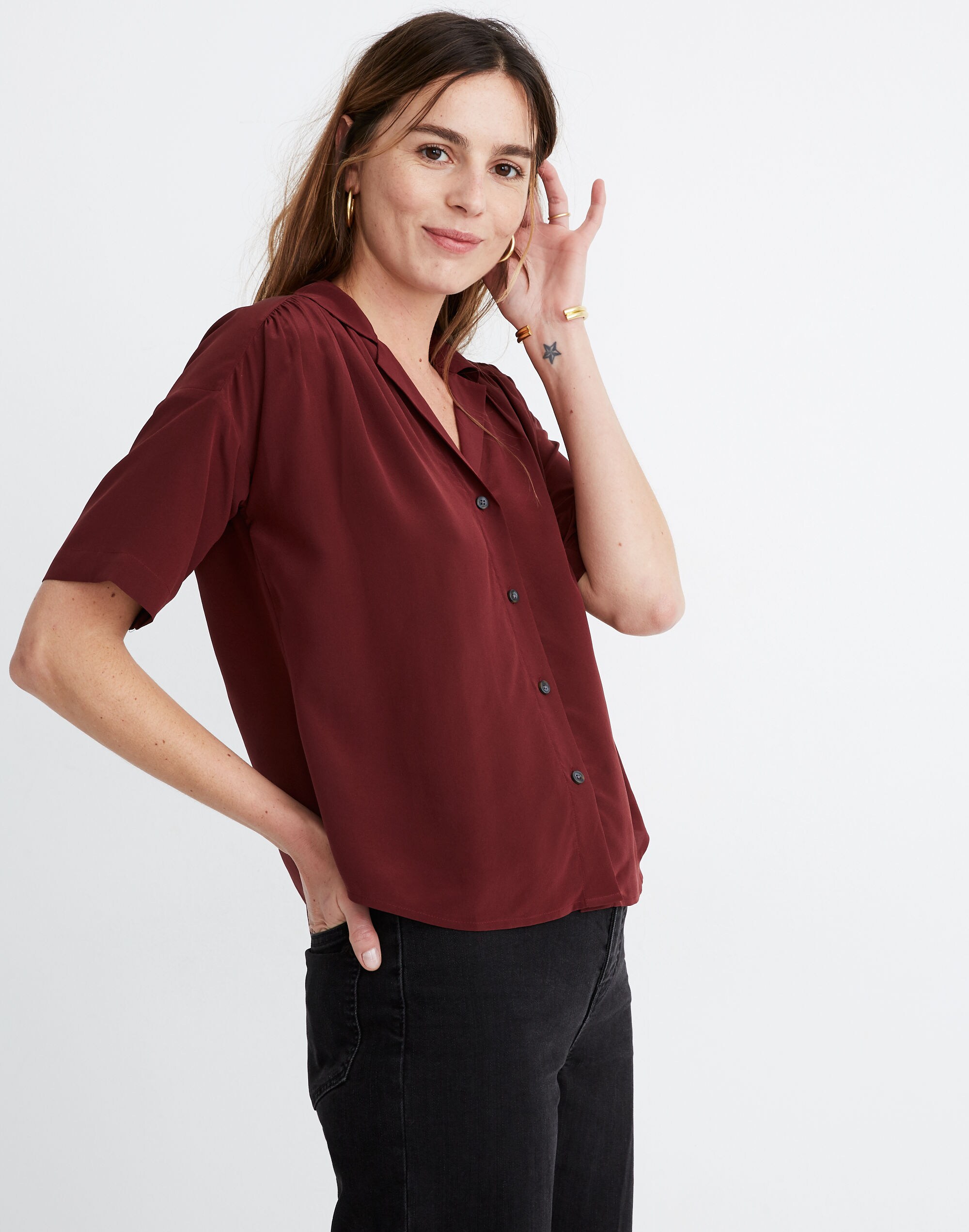 silk camp shirt
