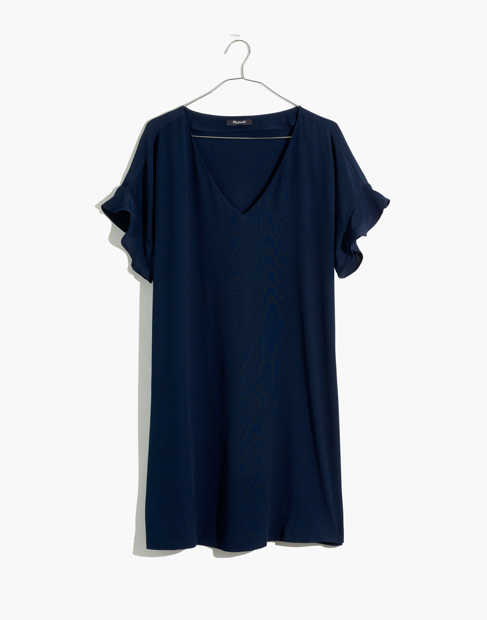 Ruffle-Sleeve Easy Dress