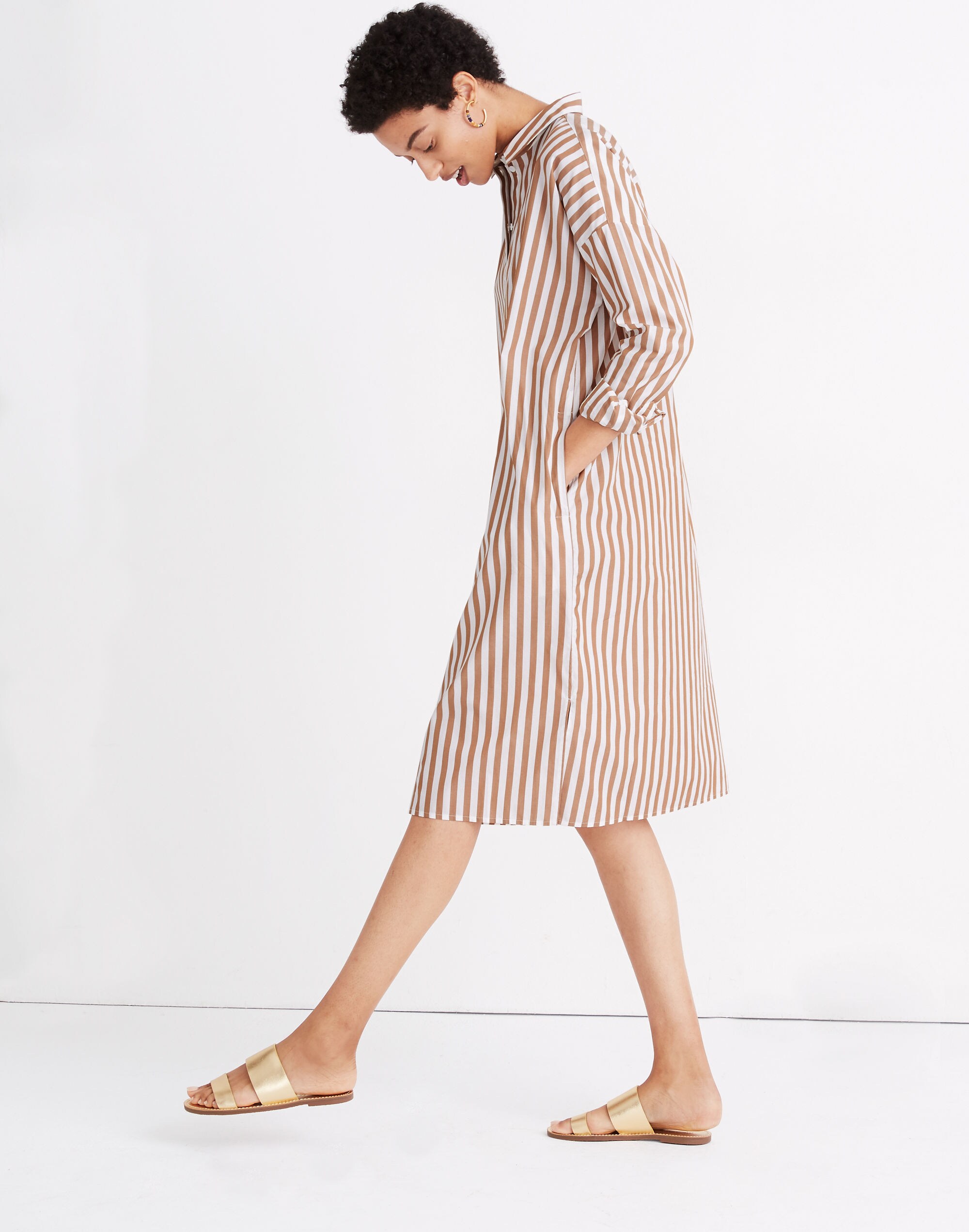 Striped Tunic Shirtdress