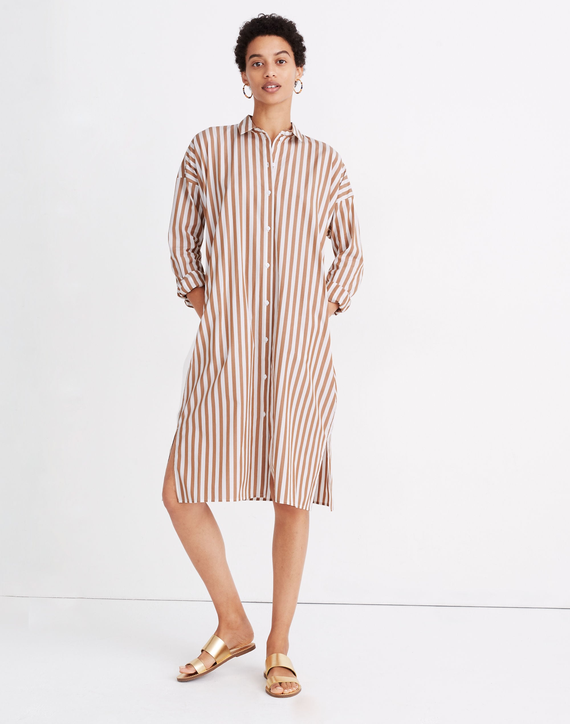 Striped Tunic Shirtdress