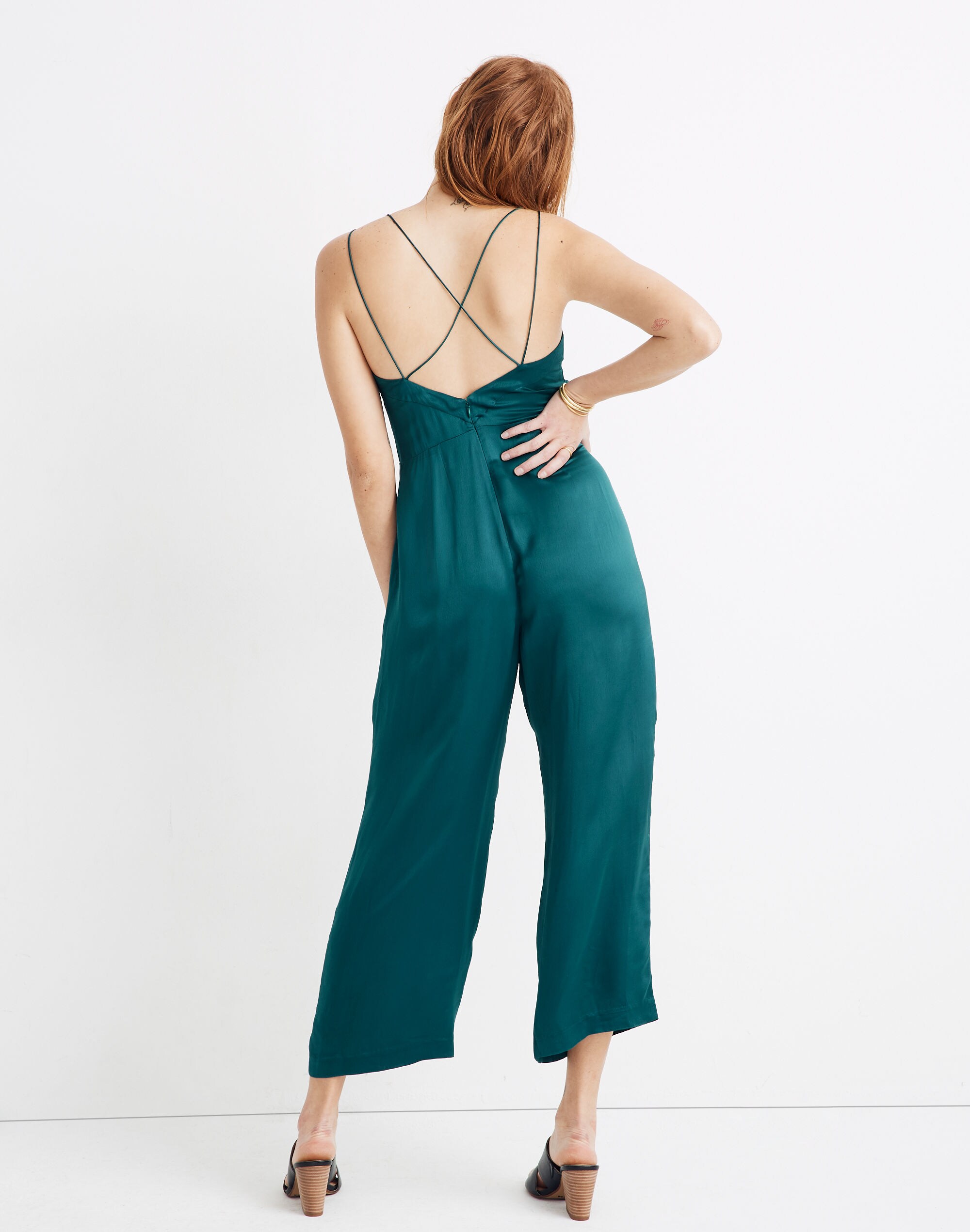 Satin Strappy Jumpsuit
