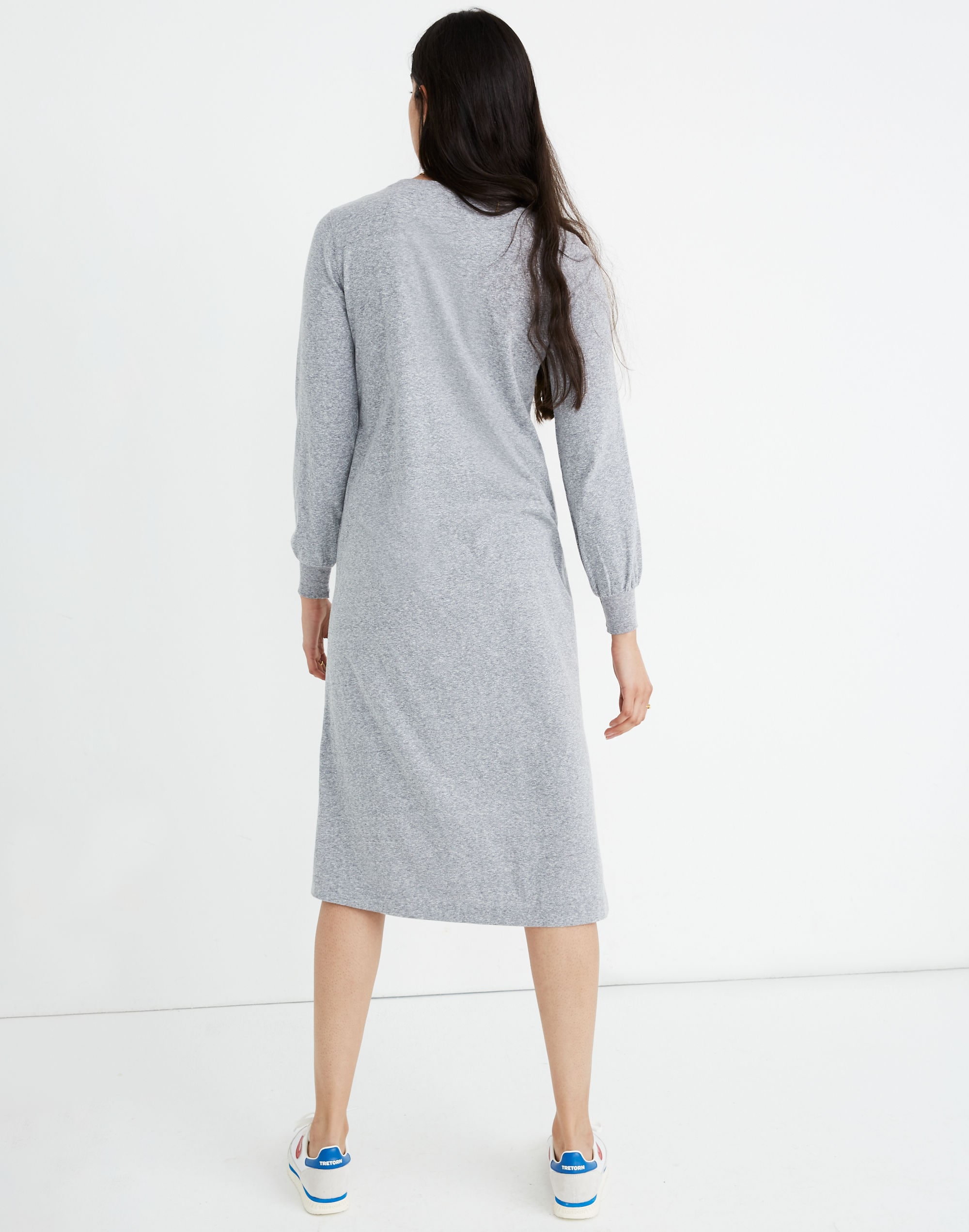 Long-Sleeve Tee Midi Dress