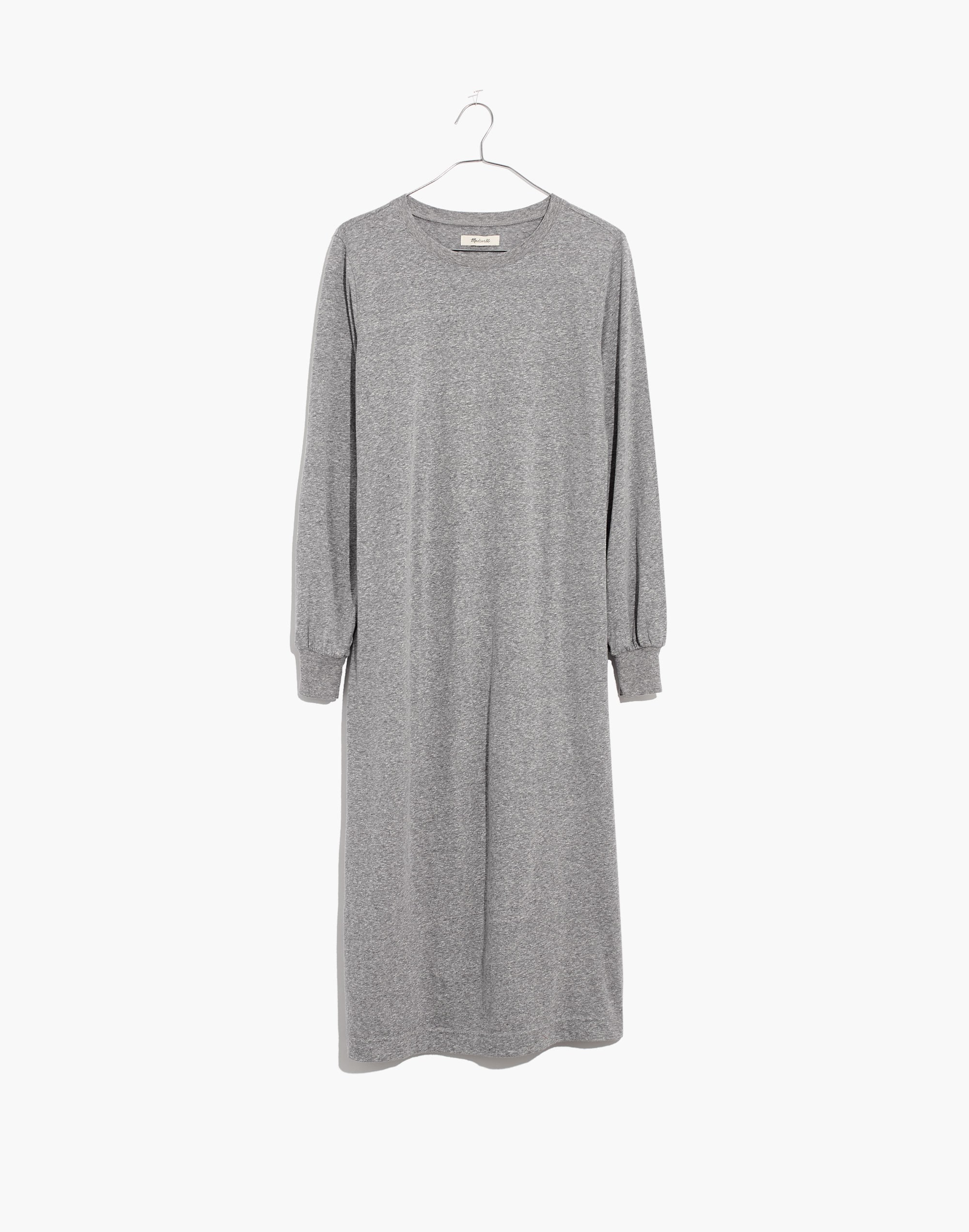 Long-Sleeve Tee Midi Dress